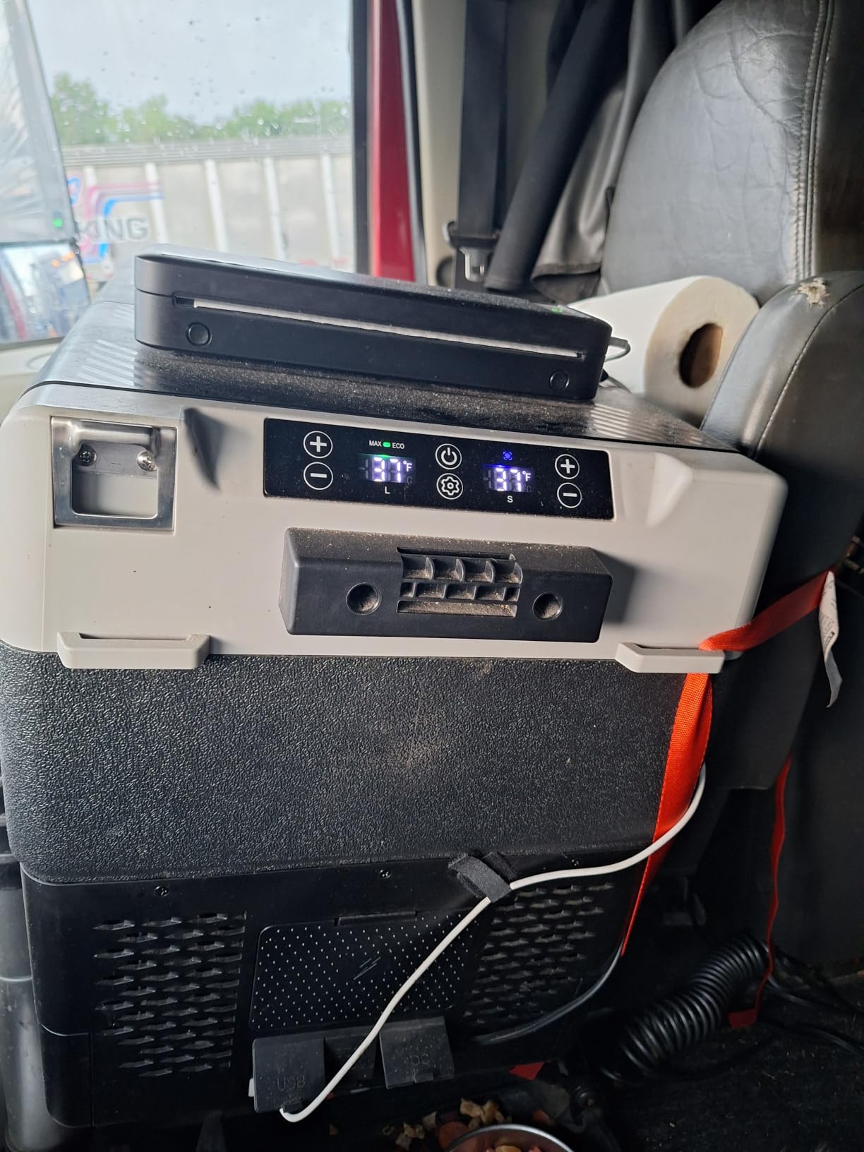 Feelfunn 12 Volt Refrigerator Car Fridge 61QT Dual Zone Electric Cooler | -4 to 68 Car Refrigerator 12V Cooler, 15-Min Fast Cooling, 12/24V DC 100-240V AC Portable Freezer for Travel Camping RV Home customer photo 1