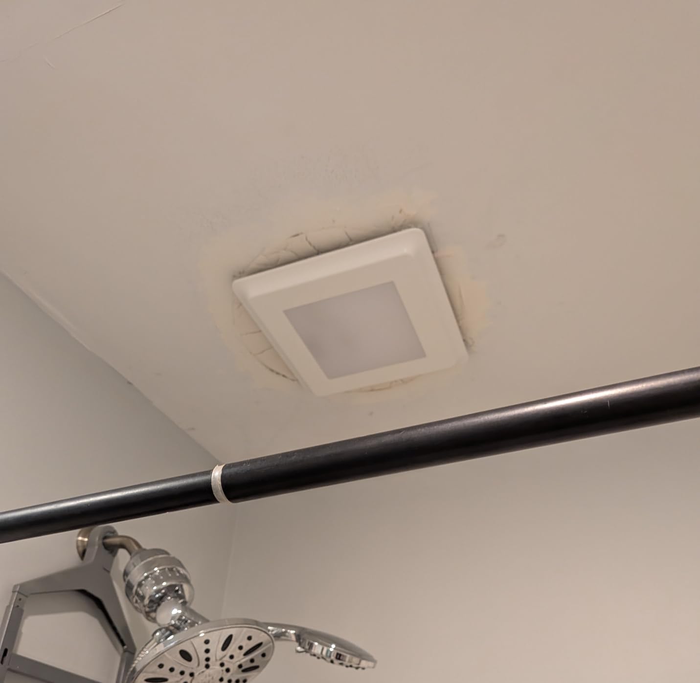 Amico Bathroom Exhaust Fan with Light, 80 CFM, 0.9 Sones, 1000LM, 5CCT, Easy Install, Ceiling Mount Shower Bathroom Fan, ETL & FCC customer photo 1