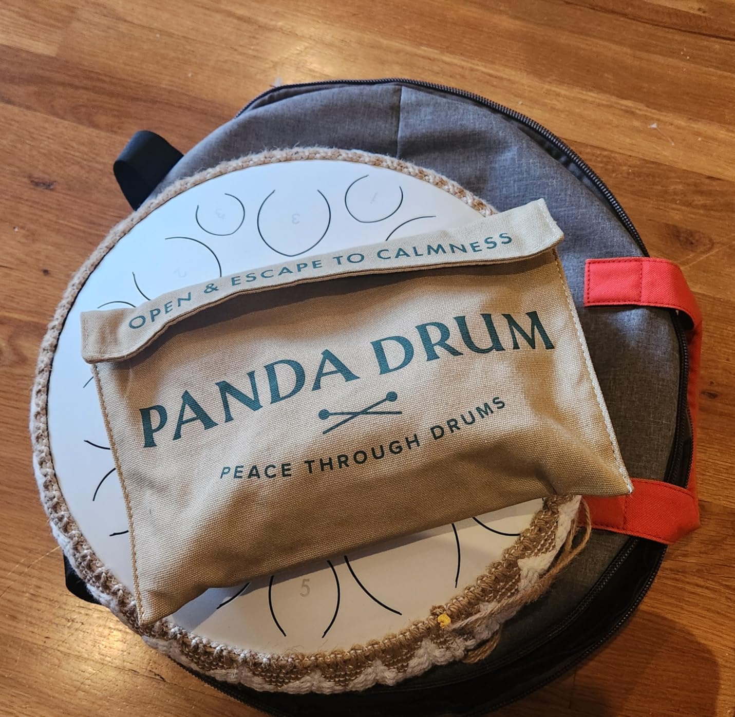 Panda Drum Pro (Black) | Steel Tongue Drum for Inside & Outside | 15 Inch | with Music Book, Mallets, Carrying Bag & Finger Picks | 432 Hz Rain Drum | Calming Musical Instrument for Adults customer photo 1