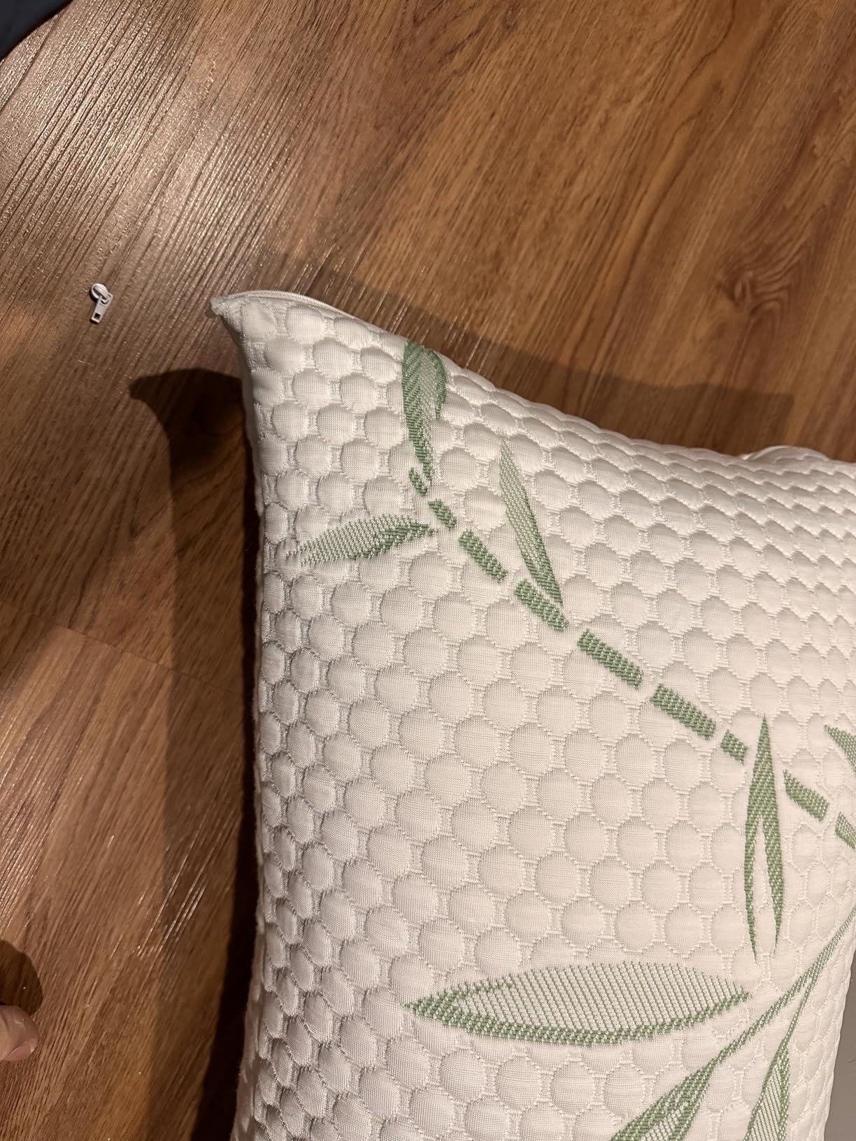 Cooling Pillows, Shredded Memory Foam Pillows Standard Size Set of 2 Adjustable Firm Bamboo Bed Pillows for Hot, Side, Back and Stomach Sleepers customer photo 2