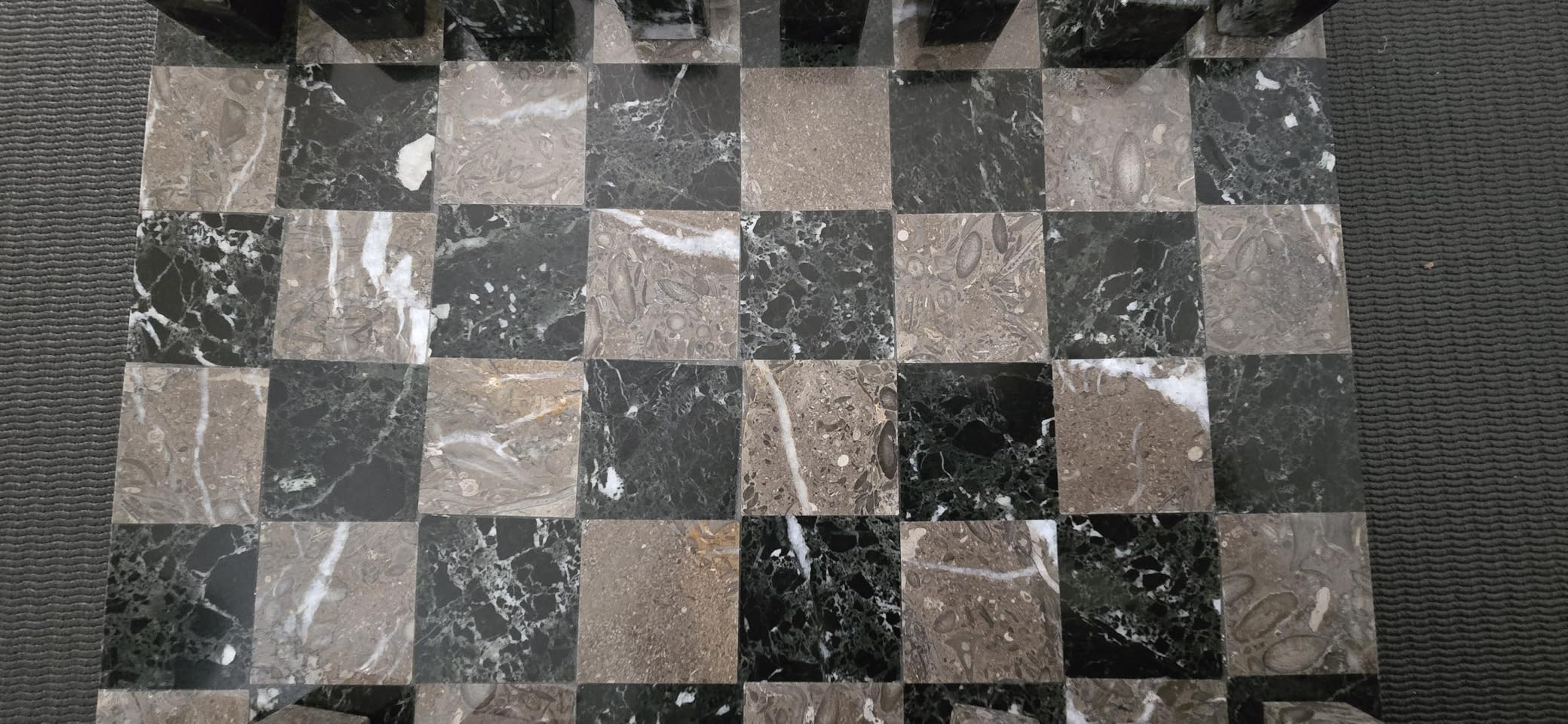 Modern Chess Set - Handcrafted Borderless Marble Chess Board with Minimalist Geometric Pieces, Luxury Decorative Chess Game for Coffee Table customer photo 1