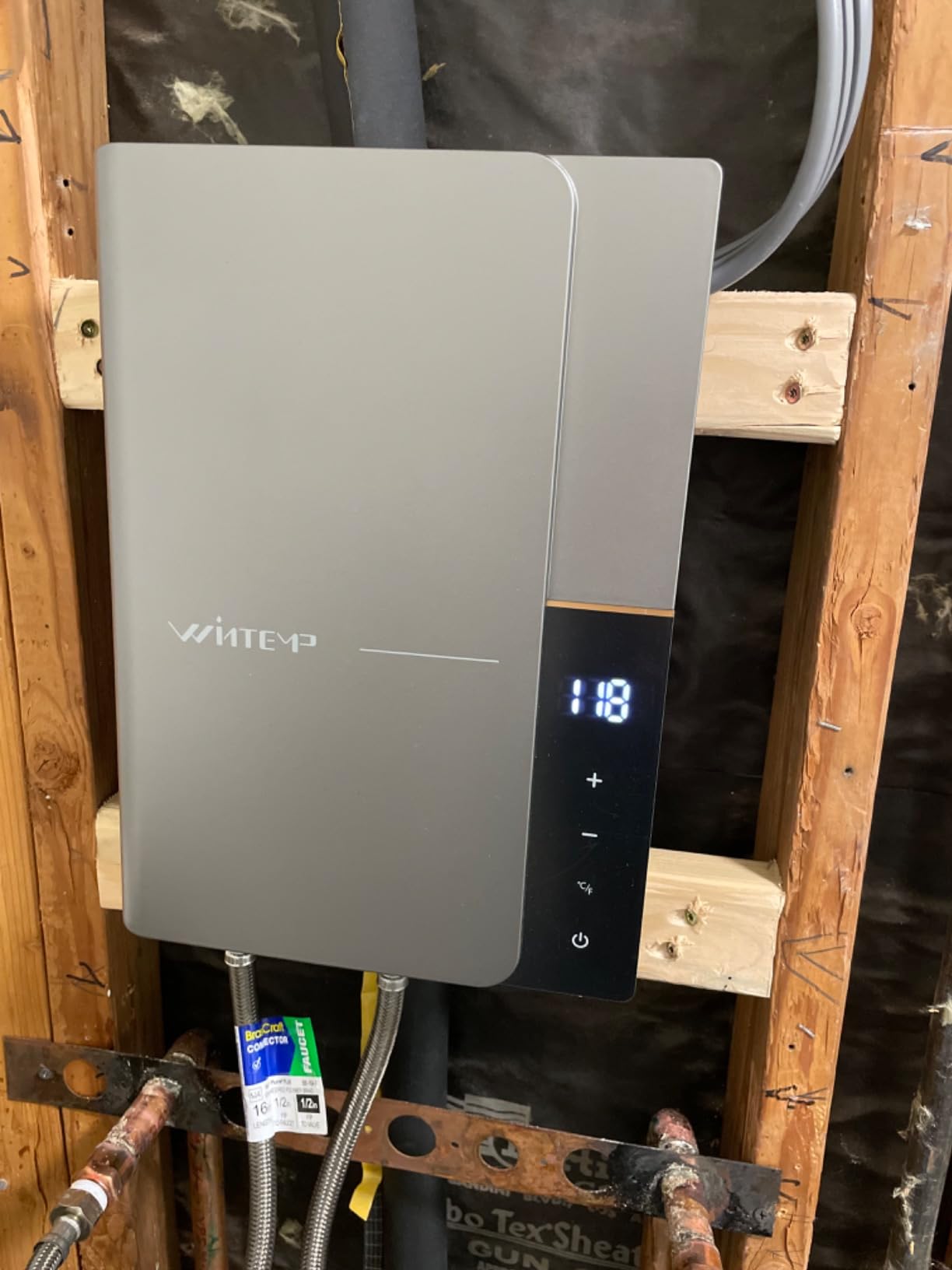 27kW 240V Tankless Water Heater Electric Whole House, Up to 6.3 GPM Instant Endless Hot Water customer photo 1