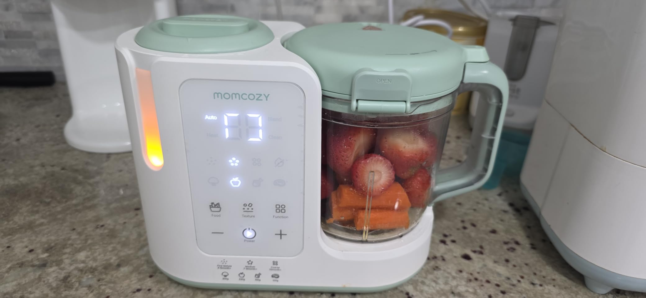 Momcozy AutoMeal Baby Food Maker - One-Step Auto Steam & Blend Food Processor customer photo 1