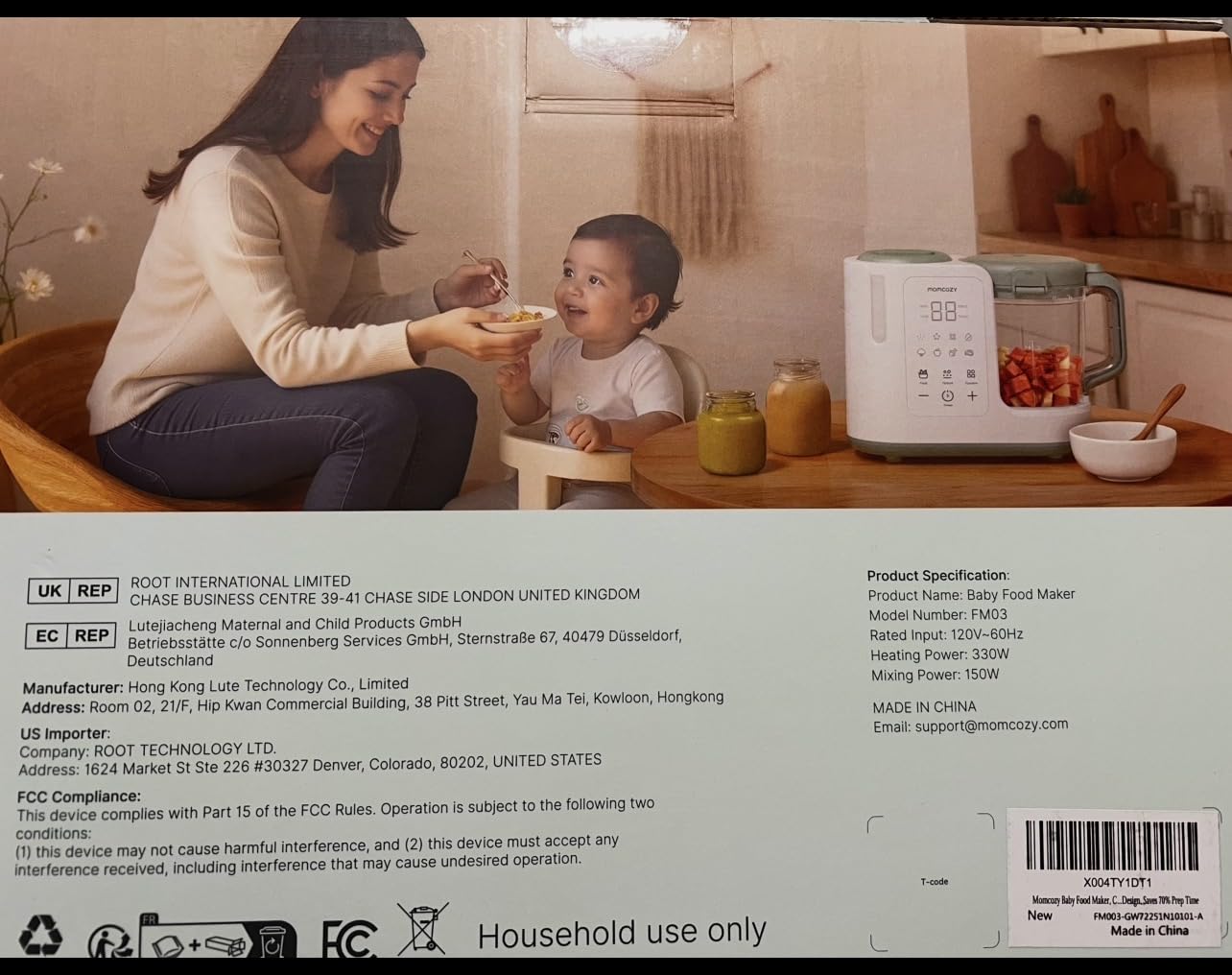 Momcozy AutoMeal Baby Food Maker - One-Step Auto Steam & Blend Food Processor customer photo 2