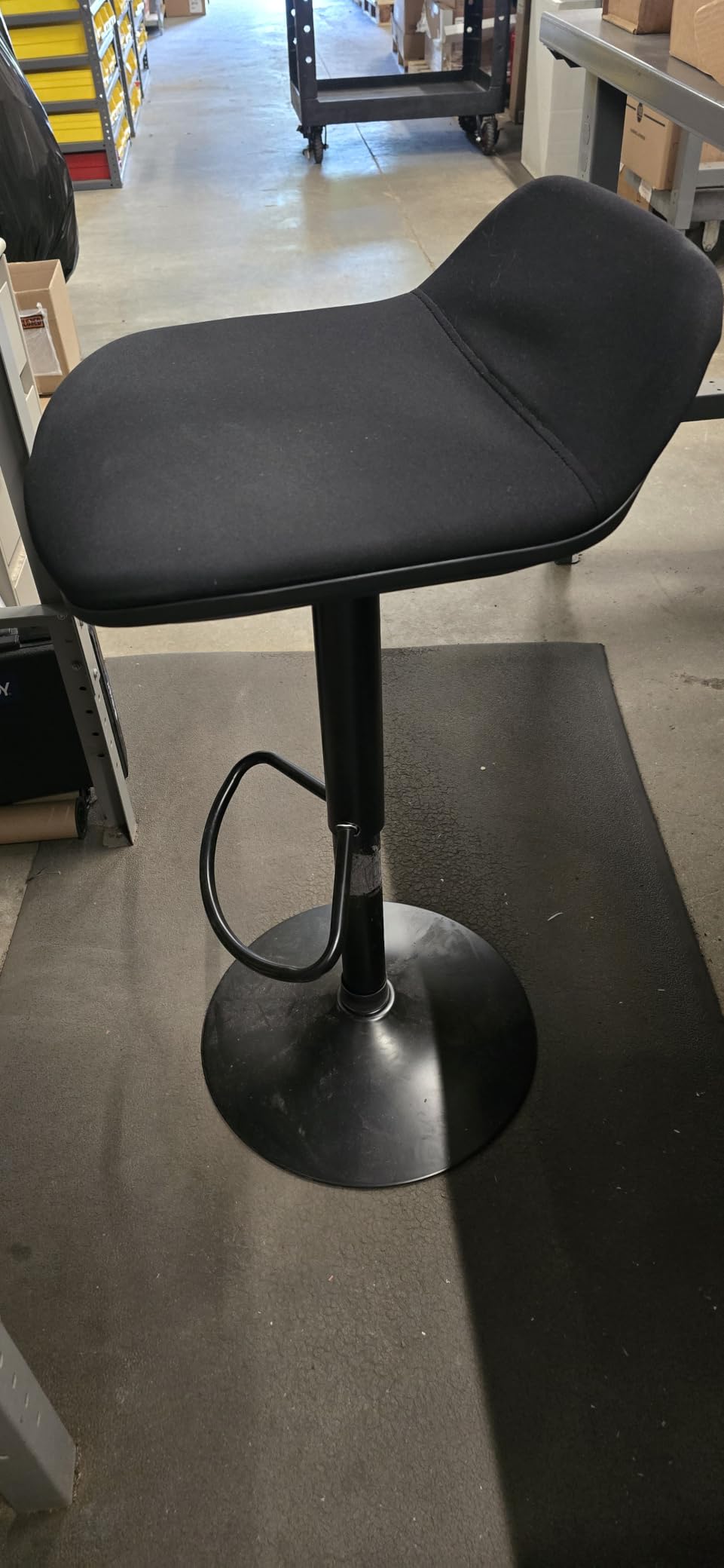 IWMH Standing Desk Stool, Adjustable Standing Desk Chair, Sit Stand Stool | Height Adjustable Sit Stand Desk Stool, Ergonomic 360° Swivel Leaning Stools with Footrest for Office Home (Black) customer photo 2