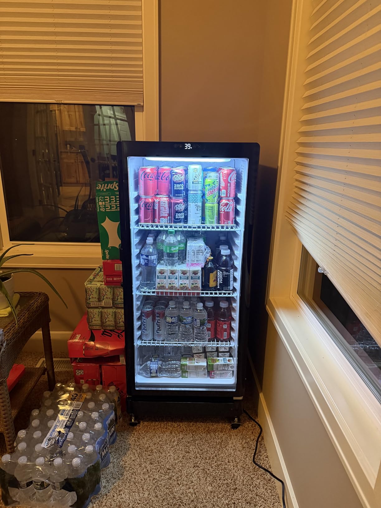 7 Cu.Ft Commercial Beverage Refrigerator with Glass Door | Double-Tempered Glass, Outdoor/Indoor Use, Bar/Office/Restaurant, Energy Efficient, Adjustable Shelving, Secure Lock customer photo 2