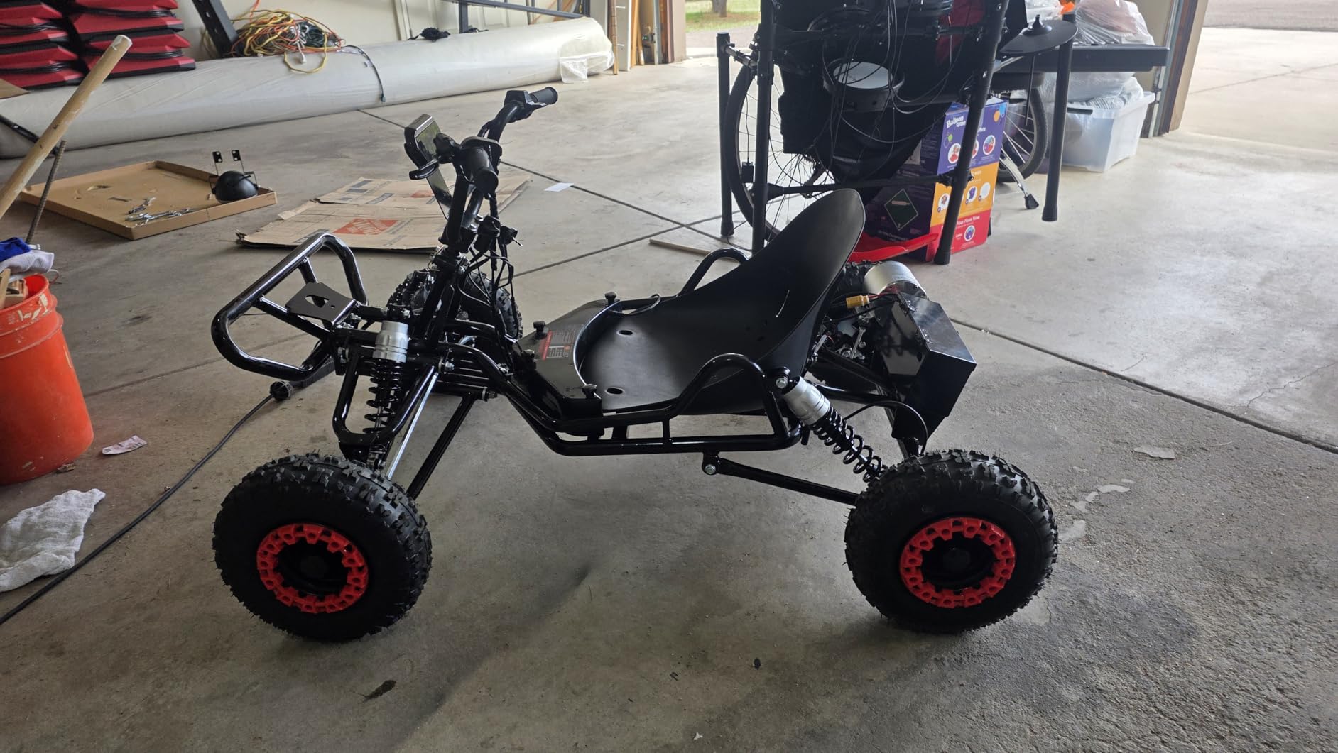 Go Kart, 2000W Motor Electric Go Kart for Adults & Kids, 3 Speed Off-Road Crazy Drift Cart with 6'' Tires, Hydraulic/Rear Disc Brake, Up to 30 MPH customer photo 2