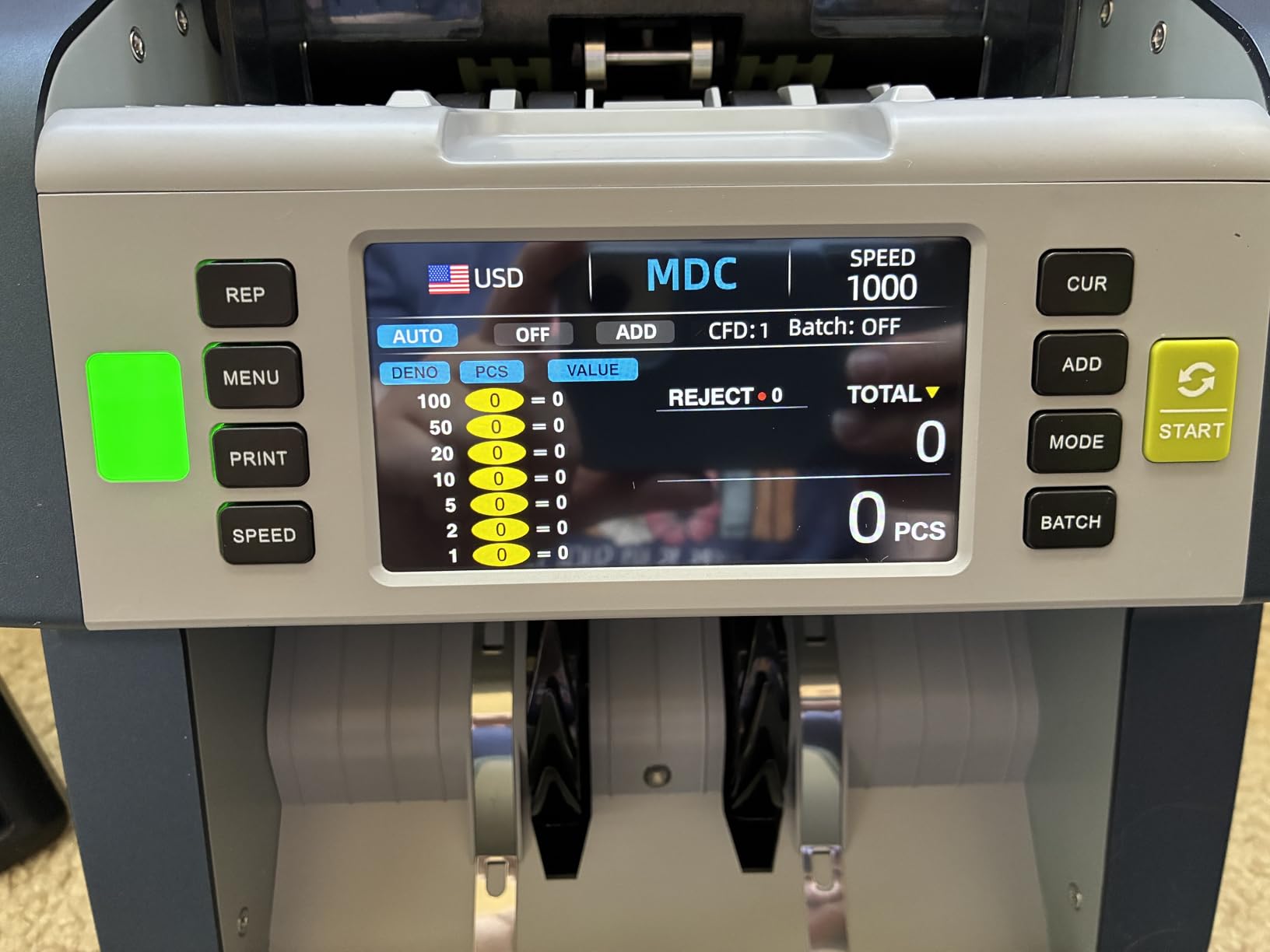 LOLARAN AL-923 Mixed Denomination Money Counter Machine, Value Counting with CIS/UV/MG/IR/DD/DBL/HLF/CHN Counterfeit Detection, Touch Screen, Supports 120 Currency Programs customer photo 1