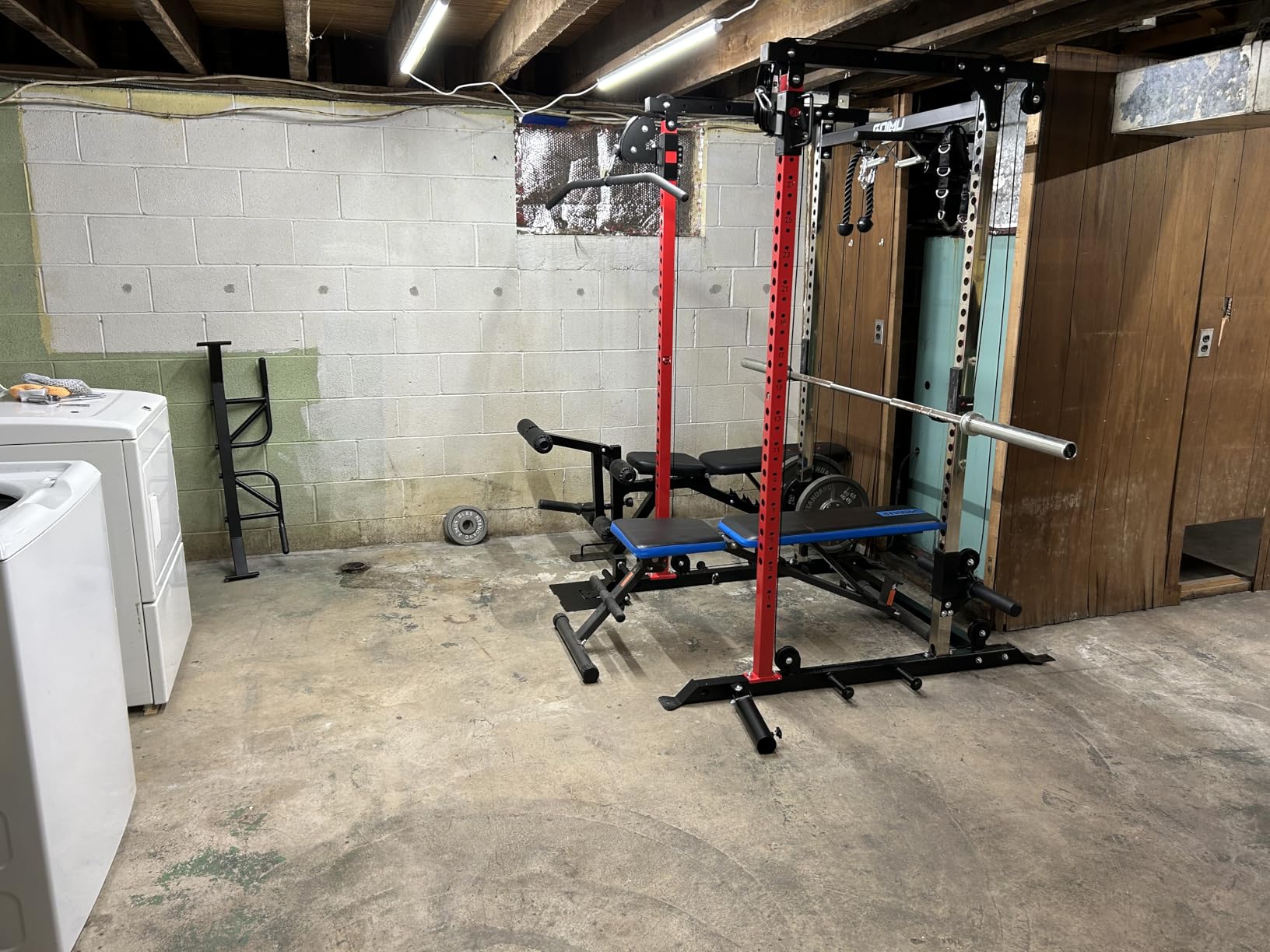 DP01 Power Cage, 2000LBS Squat Rack with Cable Crossover and Dual Independent Pulley System customer photo 2