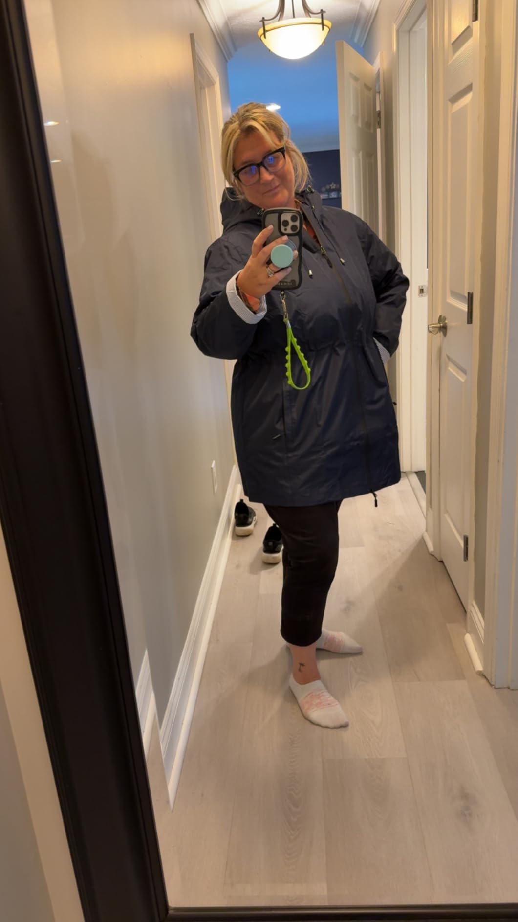 TCOT Rain Jacket Women Lined Raincoats Waterproof Hooded Long Trench Coat | Waterproof Jacket, Rain Coats For Women, Rain Jacket With Hood, Womens Rain Coats Waterproof With Hood, Windbreaker Jacket customer photo 1