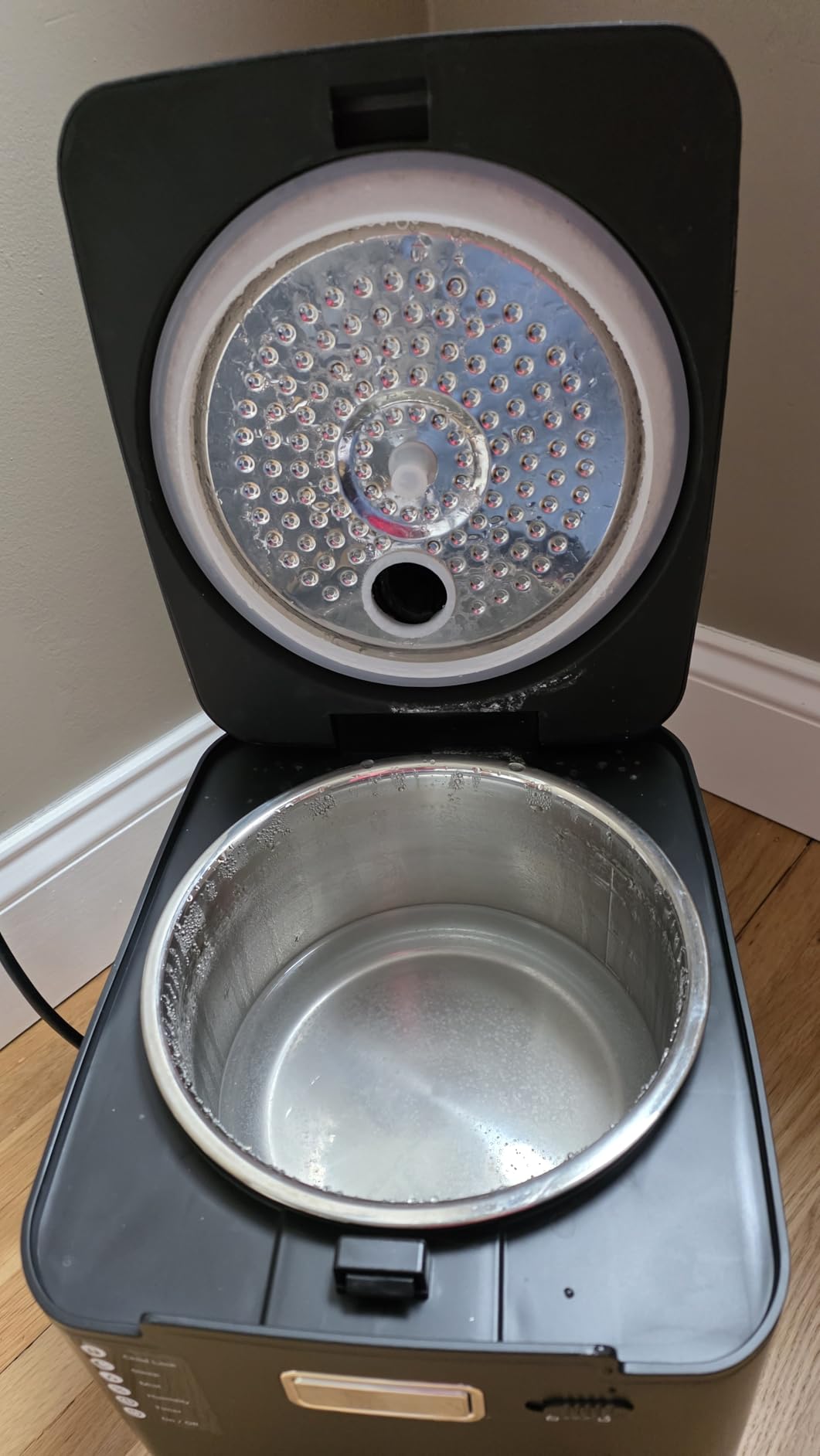 Mifasol Stainless Steel Humidifier, 3.3L/0.87Gal Steam Warm Mist Humidifiers for Bedroom 800 sq ft, Easy to Clean Humidifiers for Home, Dishwasher Safe Humidifier Large Room Baby Nursery Office, Black customer photo 1