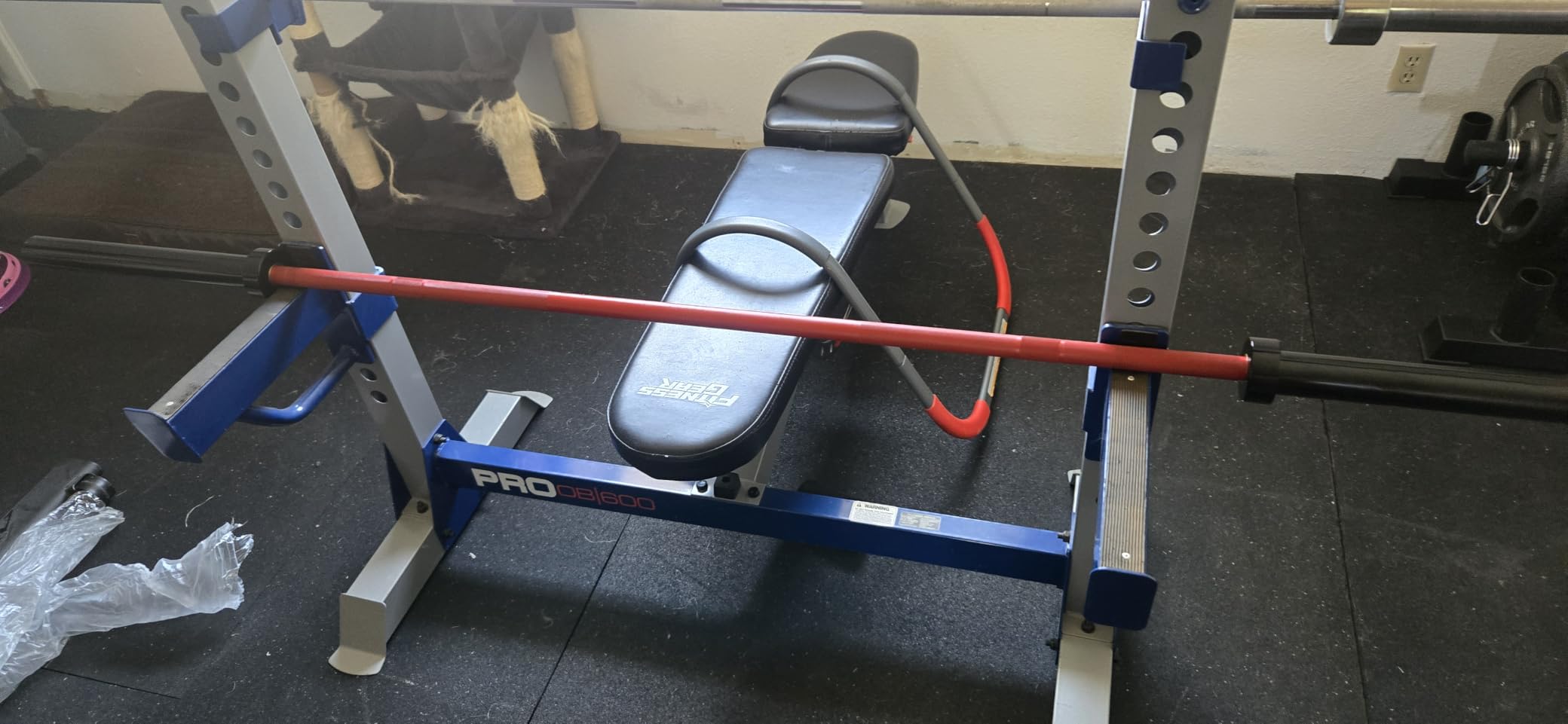 PAPABABE 7ft Barbell 45lb Olympic Barbell 1000/1500lbs Capacity Home Gym | 7ft 45lb 2