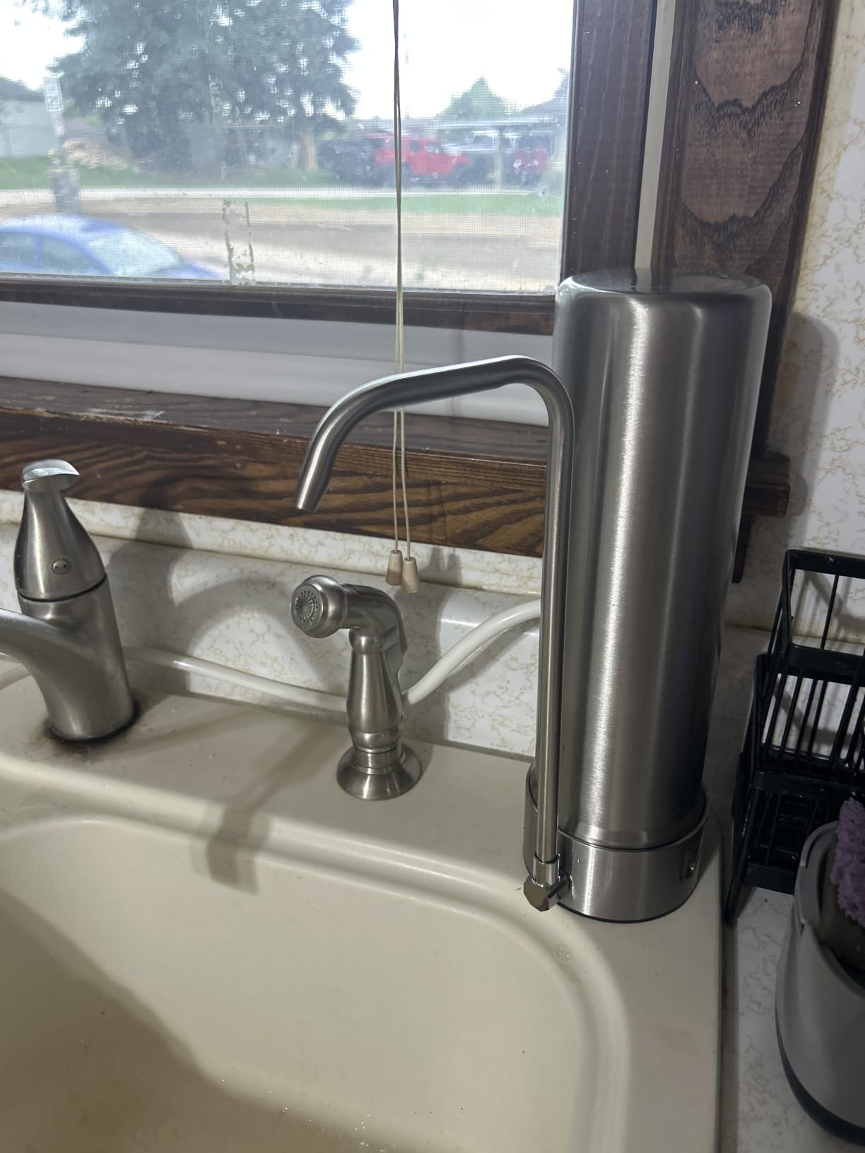 LCF Alkaline Countertop Water Filter, Silver Ions Enhanced 6-Stage Stainless Steel Water Filter for Sink Faucet, Reduces Heavy Metals, Bad Taste & 99% Chlorine, 16,000 Gallons(2 Filters) customer photo 2
