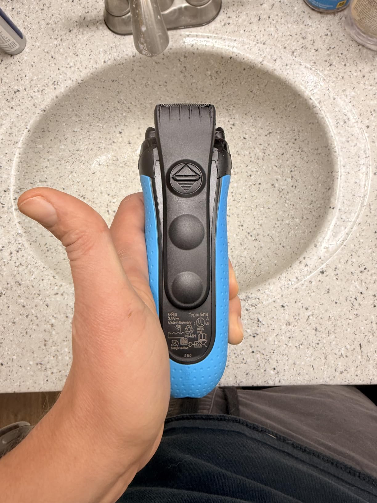 Series 3 3010s Wet & Dry Electric Shaver for Men/Rechargeable Electric Razor, Blue customer photo 1