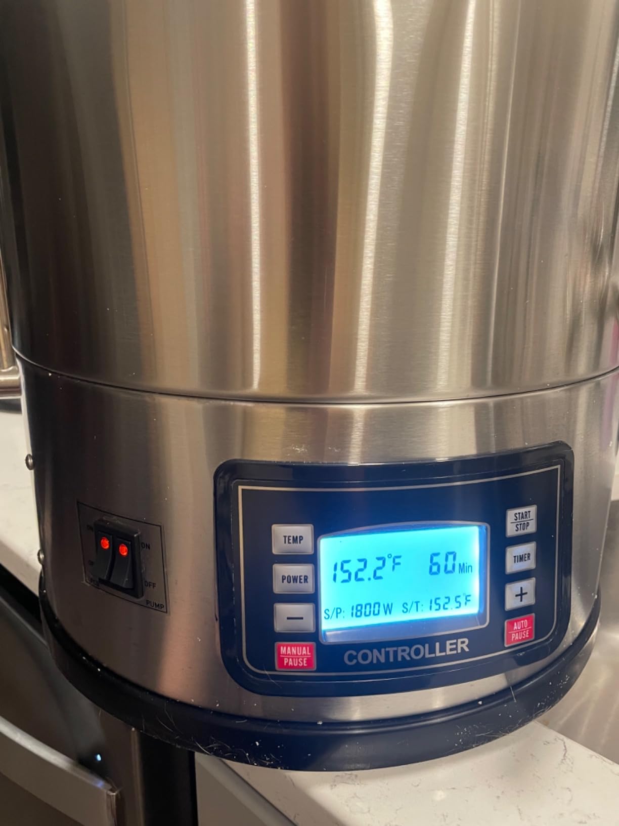 VEVOR Beer Brewing Equipment, 8 Gal/30L 304 Stainless Steel Home Beer Brewer, 1500W All-in-One Home Brewing Kit with Tall strainer, Integrated Inner Barrel & Reinforced Handle customer photo 1