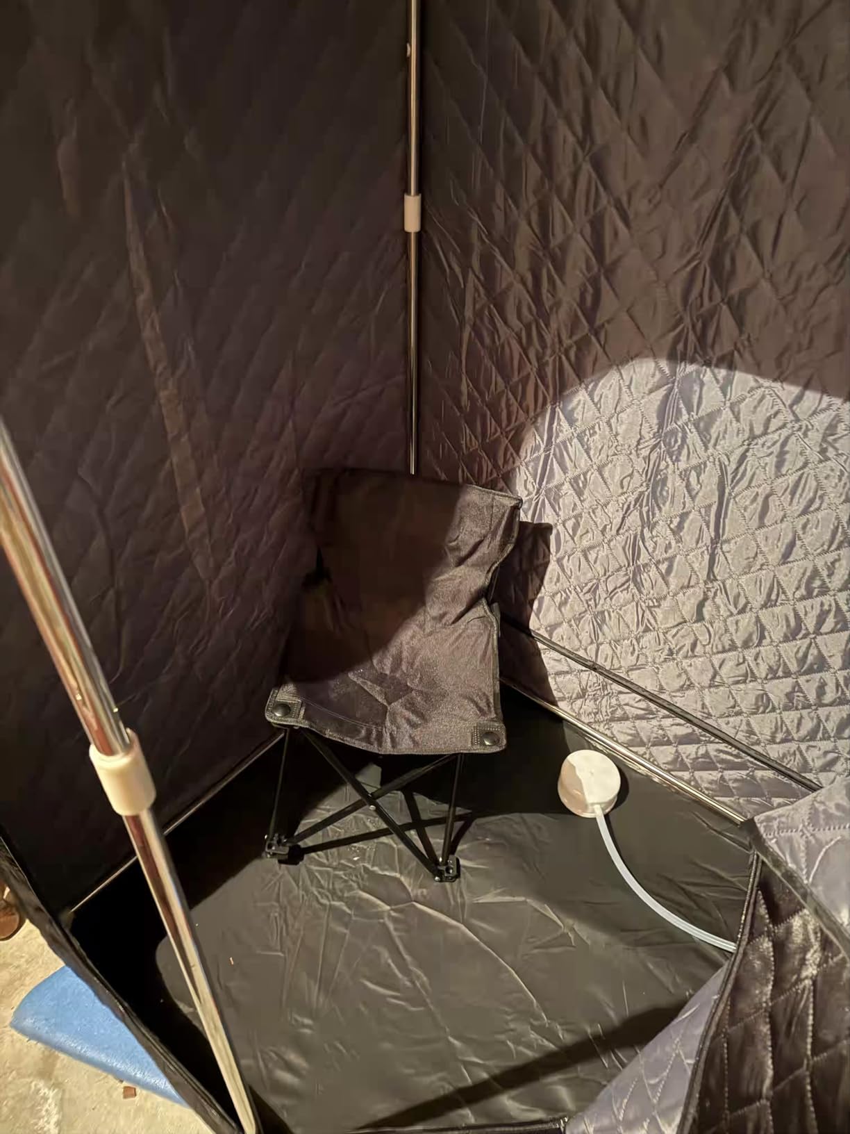 Portable Steam Sauna Tent for Home, Personal Full Body Sauna | Pop Up Indoor Sauna Box with Portable Chair & Remote Control | Home Spa, Relaxation, Detox | at-Home Portable Sauna customer photo 1