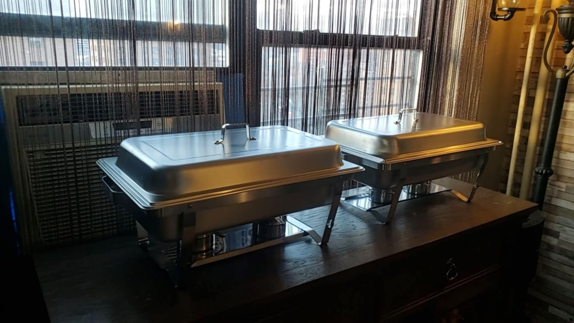 VEVOR Rectangle Chafing Dishes, 9 Qt 6 Pack Stainless Steel Chafing Dish, Food Warmer Chafer Complete Set with Hollow Handle, 3 Food Tongs, Lid, Holder, Chafer Dishes for Banquet Party Wedding customer photo 2