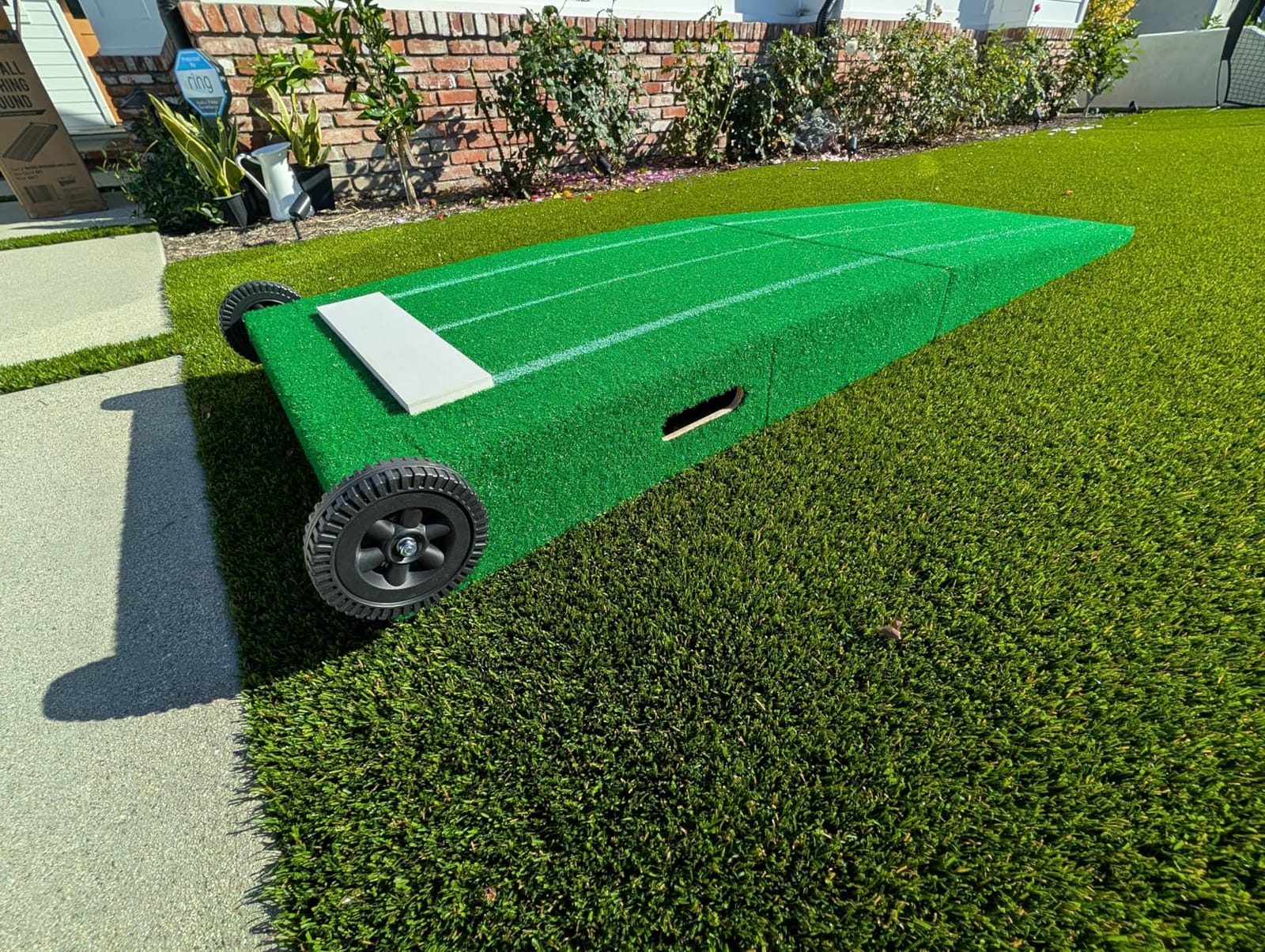 GoSports Portable Baseball Pitching Mound with Stride Lines - 80 x 28 x 6 Inches - Foldable Pitching Mound customer photo 1
