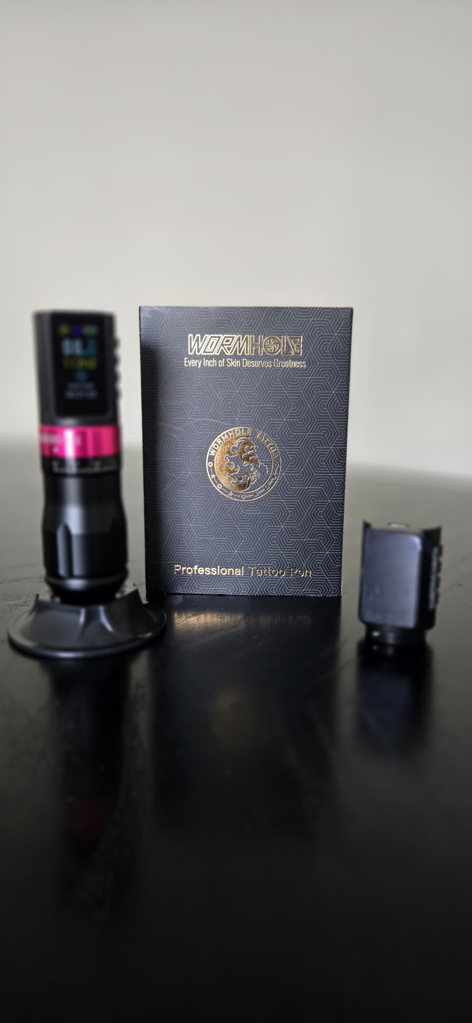 Wormhole Tattoo Gun Kit 2PCS 2300mAh Batteries for Beginners & Artists | 7 Adjustable Stroke Aluminum Alloy Tattoo Pen, Built-in Dot Work Mode Complete Tattoo Kit Professional Tattoo Machine WTK0112 customer photo 1