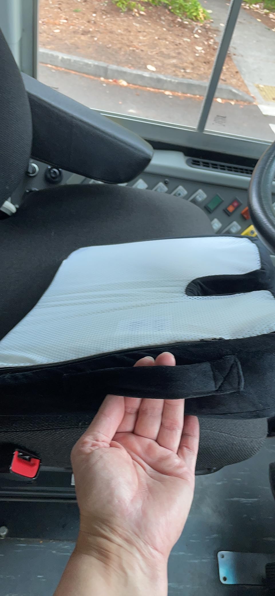 Everlasting Comfort Car Seat Cushion for Driving - Orthopedic Car Cushion for Office, Travel, Gaming Chair Memory Foam Driver Booster for Short People, Non-Slip, Washable Cover, Back & Sciatica Relief customer photo 2