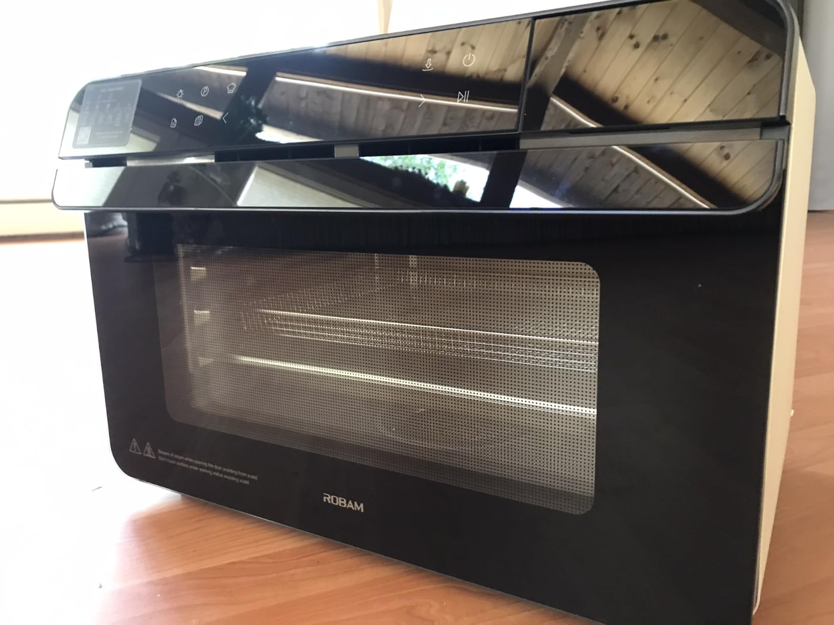 ROBAM Toaster Air Fryer Combi Oven, Countertop Steam Oven 14-in-1 with Convection Steam Roast & Bake, Multi-Stage Cooking, Self-Clean, 7 Modes, 30 Built-In Recipes, for Kitchen Pizza Baking (White) customer photo 1