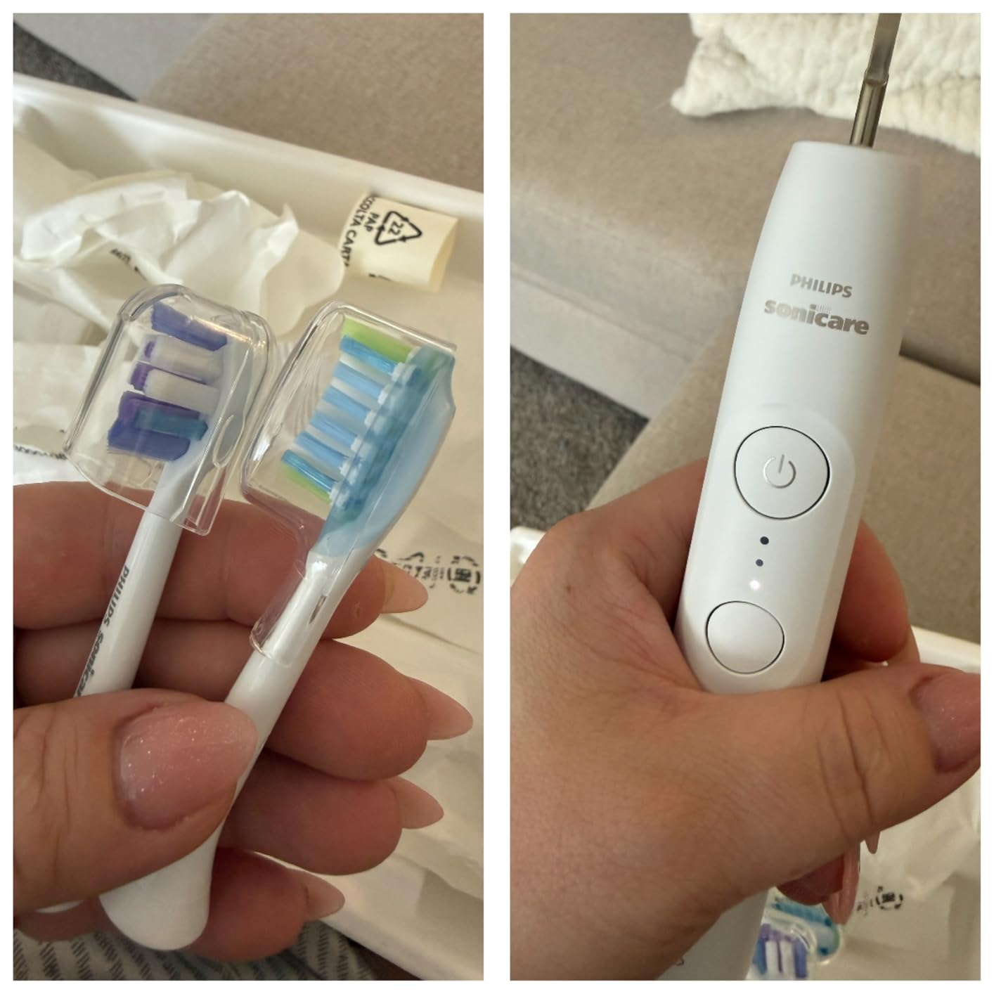 Philips Sonicare 6500 Rechargeable Electric Toothbrush - 1000% More Plaque Removal, Visual Pressure Sensor, 9 Brush Settings, 21-Day Battery, App Connected, Travel Case customer photo 1