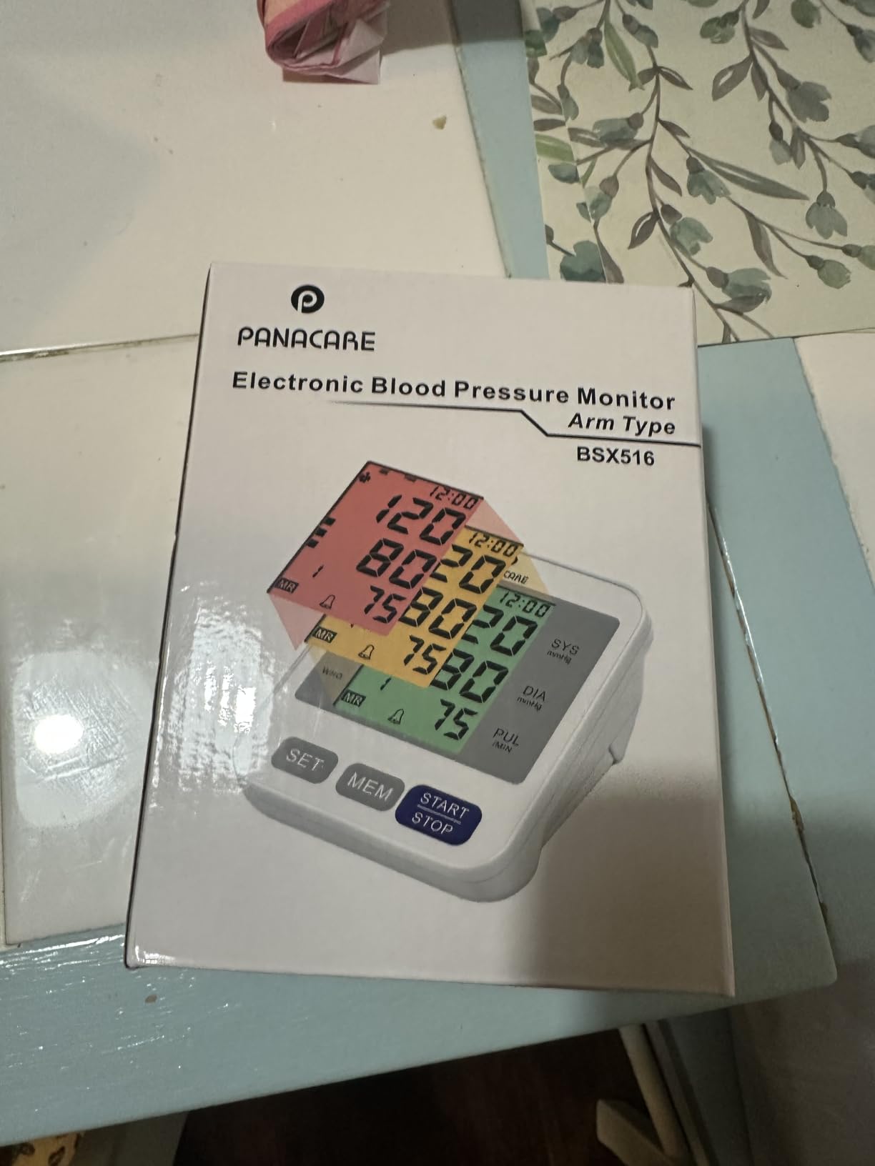 Upper Arm Blood Pressure Monitor for Home Use, Adjustable Cuff (8.7-16.5 inches), Large Backlit Display, White | One-touch, Fits 8.7 to 16.5 in arms, 3.4