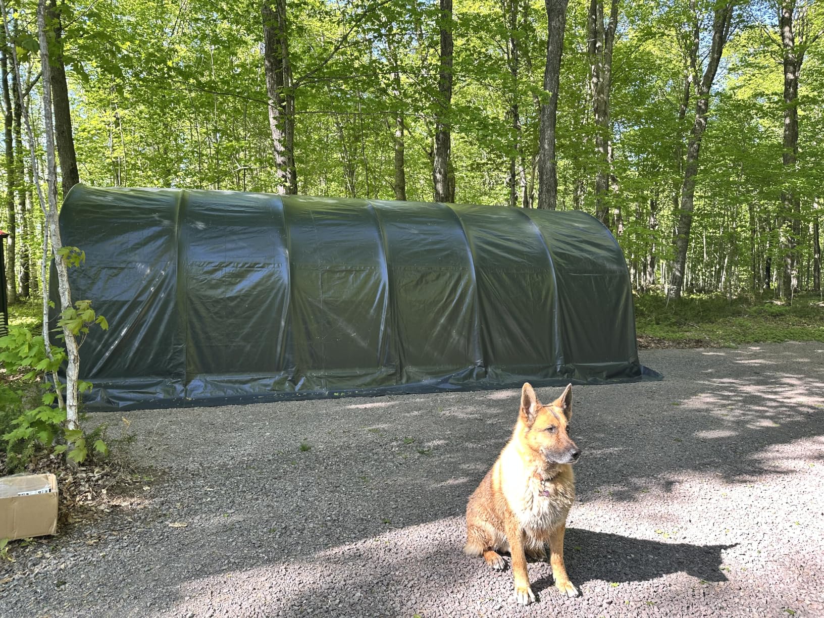 EROMMY 12 x 24 FT Heavy Duty Carport, Portable Garage with Reinforced All-Steel Frame and Round Style Roof, Anti-Snow All Covered Car Canopy Outdoor Waterproof Storage Shelter for Car, Truck, Boat customer photo 1