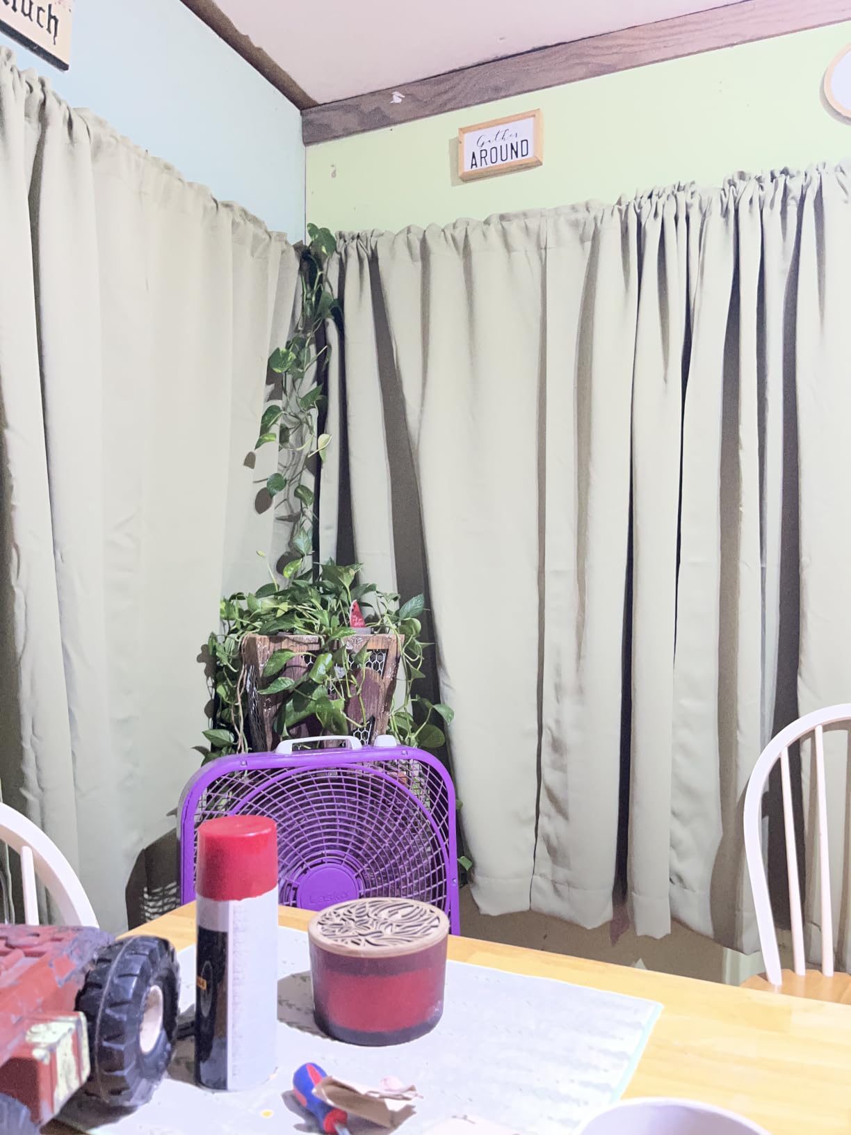 MIULEE Black Blackout Curtains 63 Inch Set of 4 customer photo 1