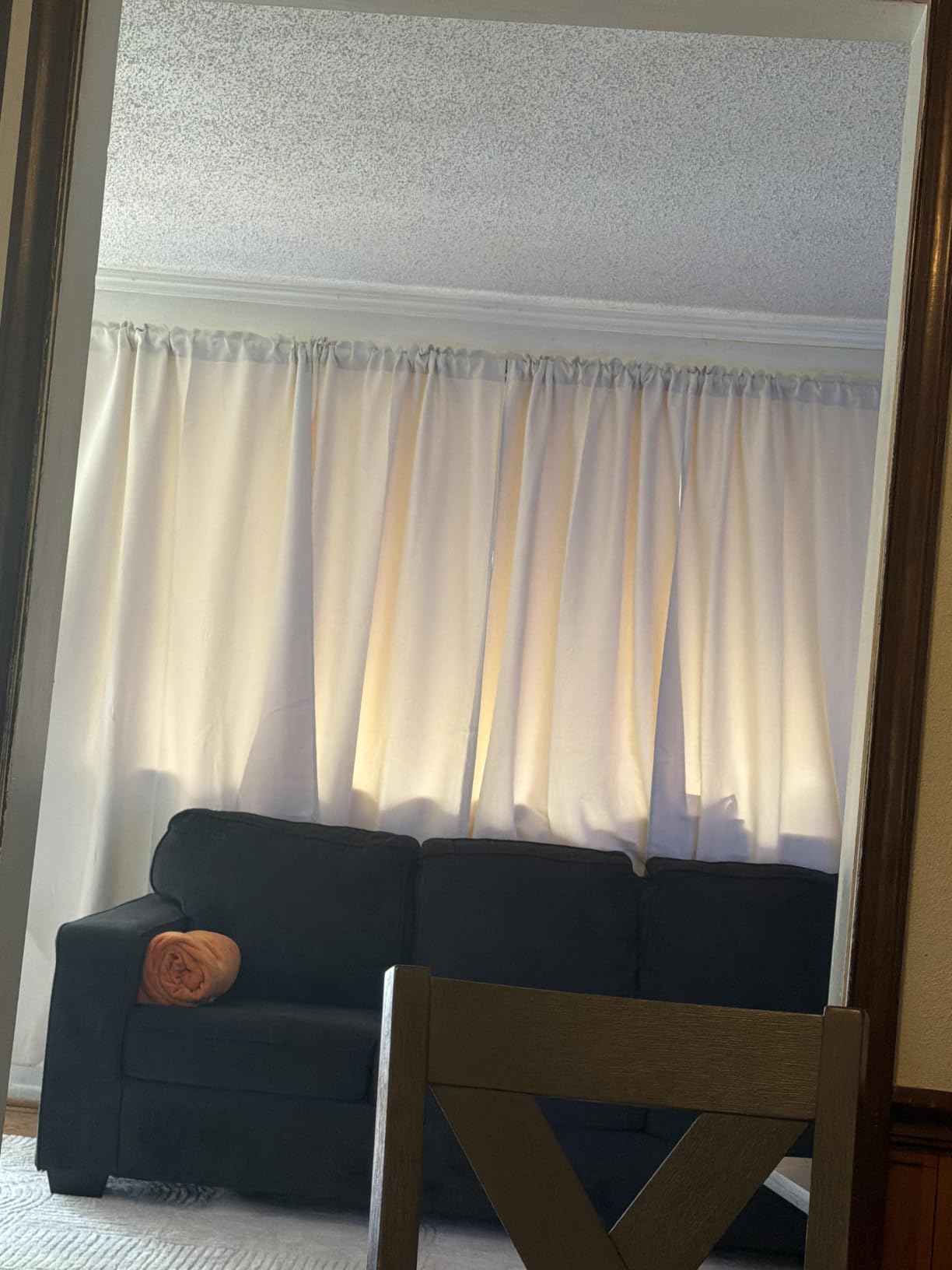 MIULEE Black Blackout Curtains 63 Inch Set of 4 customer photo 2