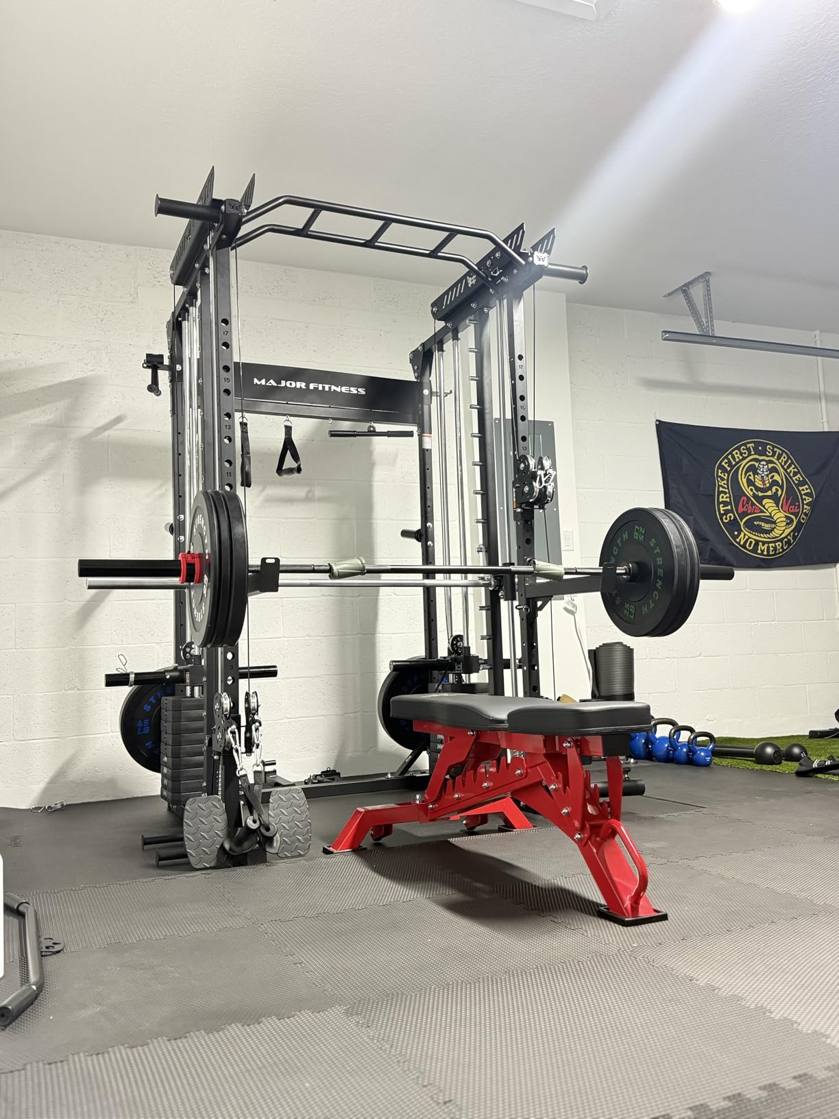 Drone MAX V Smith Machine with Weight Stacks, All-in-One Home Gym Squat Rack customer photo 2