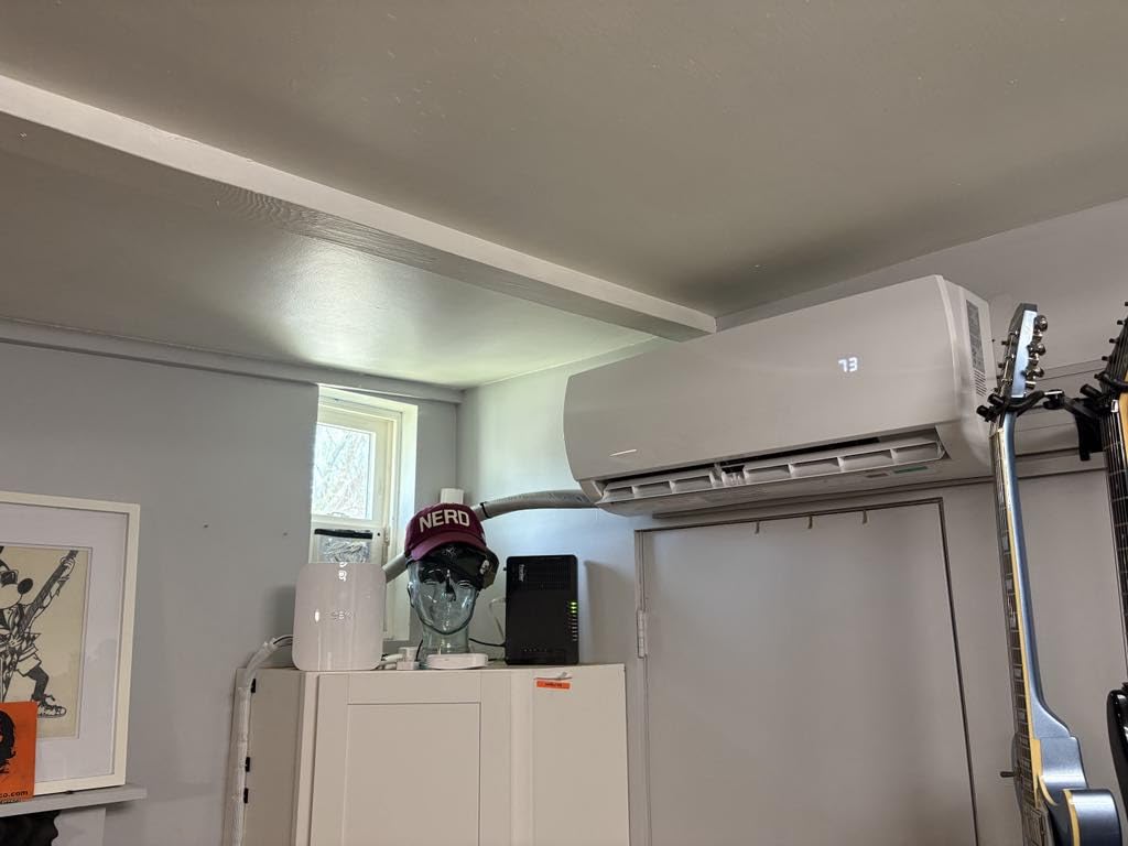 Mountman 9000 BTU Mini Split AC/Heating System, 19 SEER2 110/120V Energy Efficient Ductless Inverter System, Cools Up to 450 Sq.Ft with Pre-Charged Condenser, Heat Pump & Installation Kits customer photo 2