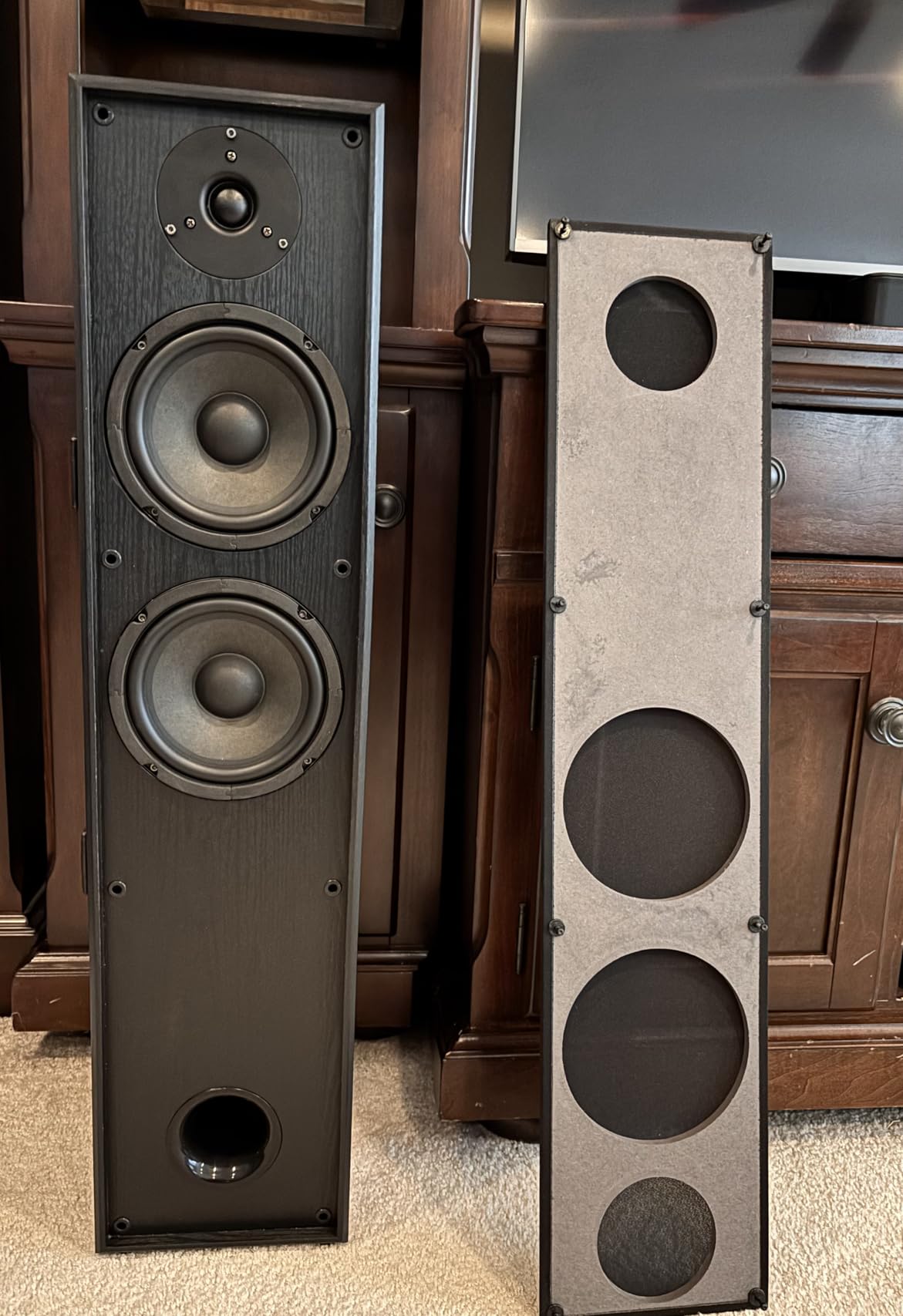 Elimavi Floor Standing Tower Speakers Pair, Dual 6.5