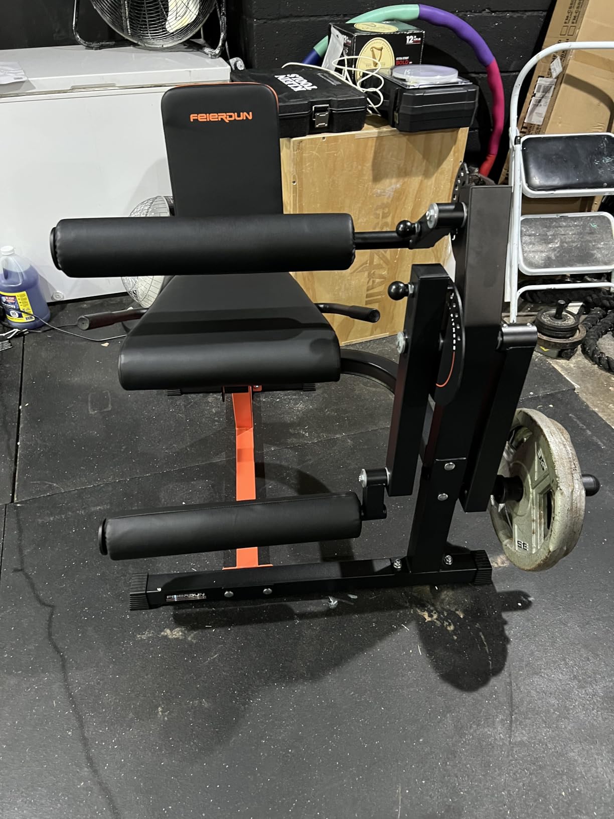 FEIERDUN 4-in-1 Adjustable Leg Extension Curl Machine - 700lbs Capacity Leg Extension Machine for Lower Body Workouts - Adjustable Leg Curl Machine customer photo 1