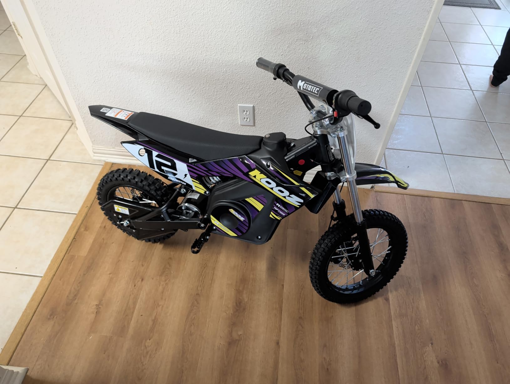 KOOZ HP112E PRO 36V 1000W Electric Dirt Bike Motorcycle for Kids customer photo 2