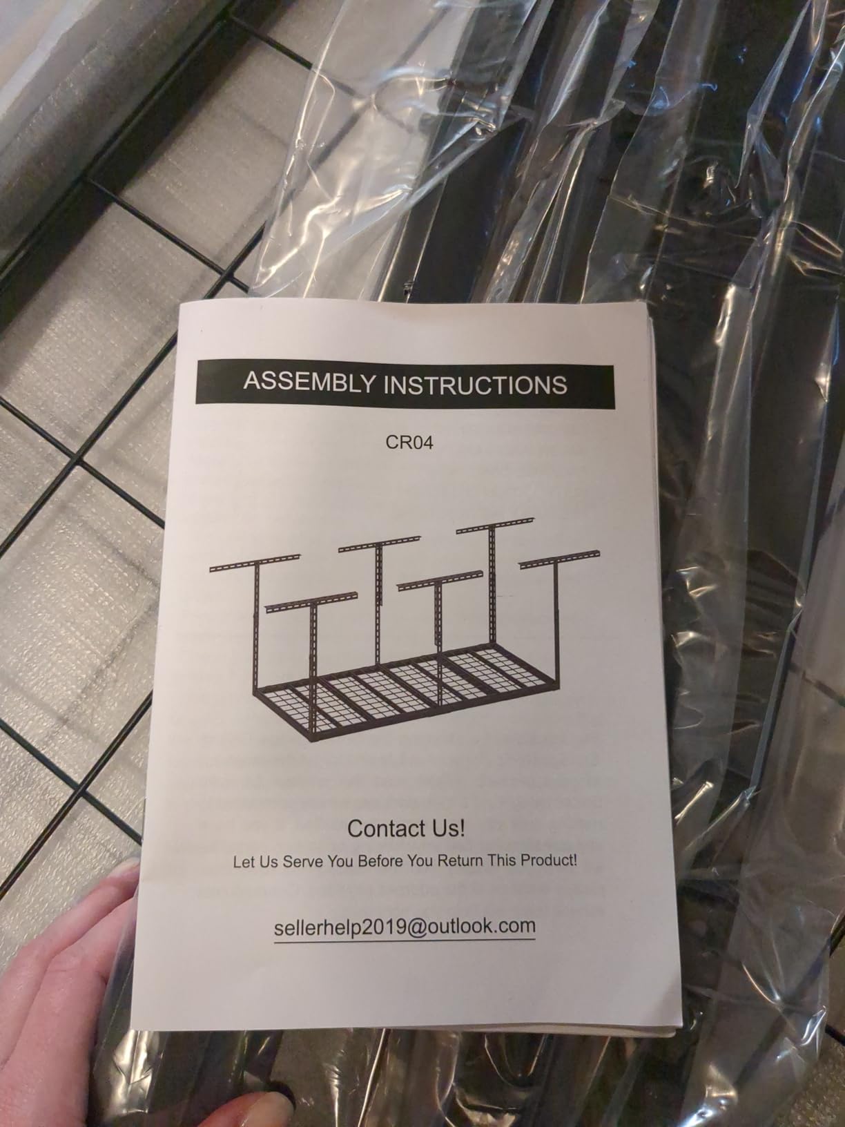 4x8 FT Overhead Garage Storage Rack, 26