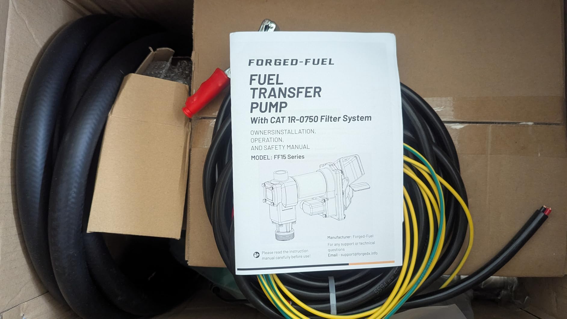 Heavy Duty 12V Fuel Transfer Pump, 15 GPM Flow Rate with Premium Filter Package for Diesel, Gasoline, Kerosene, Ethanol and Biodiesel customer photo 1