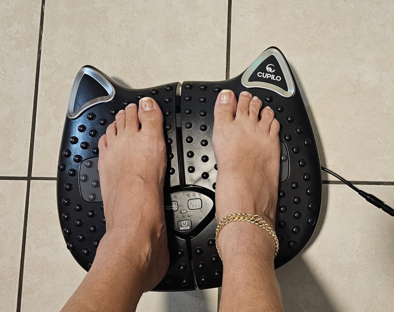 CuPiLo 2026 Upgraded Vibration Foot Massager with Heat, FSA Eligible HSA | Foot Circulation Machine for Neuropathy, Numb Feet & Poor Circulation, Remote Control Massager for Seniors & Long Sitting customer photo 2