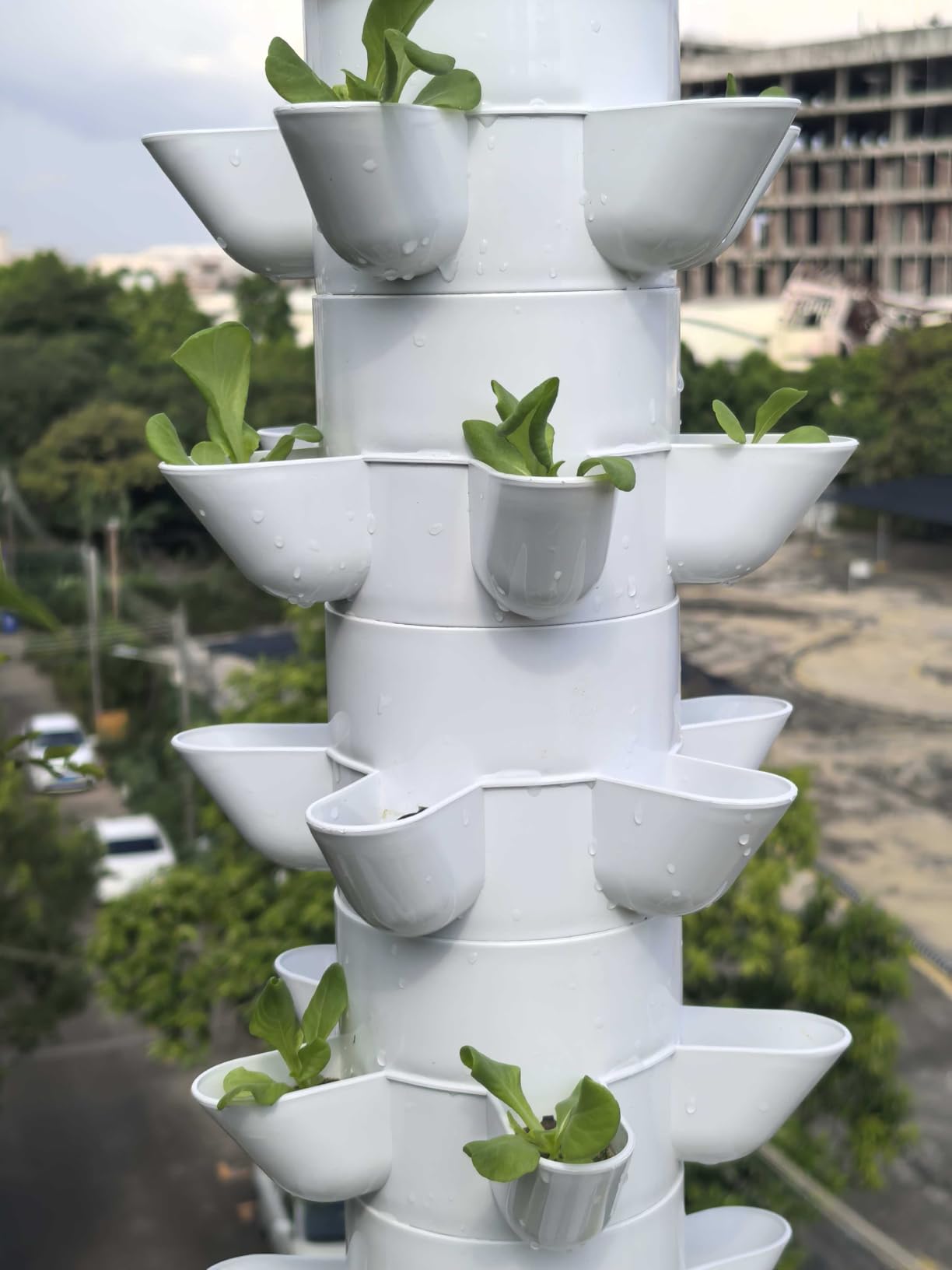 Hydroponics Growing System, 30-Plant Indoor Hydroponic Tower with Pump System, Plants Germination Kit, Smart Aeroponic Herb Garden, Vertical Hydroponic System for Gardening Lover (No Seed) customer photo 1