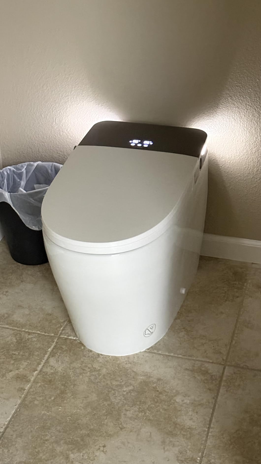 DeerValley Smart Toilet with Bidet Built in, Auto Open Close, Foam Shield | Built in Tank & Pump Assisted, 1000g MaP Auto Flush, ADA Height, Hot & Cold Bubble Spa Wash, Ultra Hygiene System, ECO Mode customer photo 1