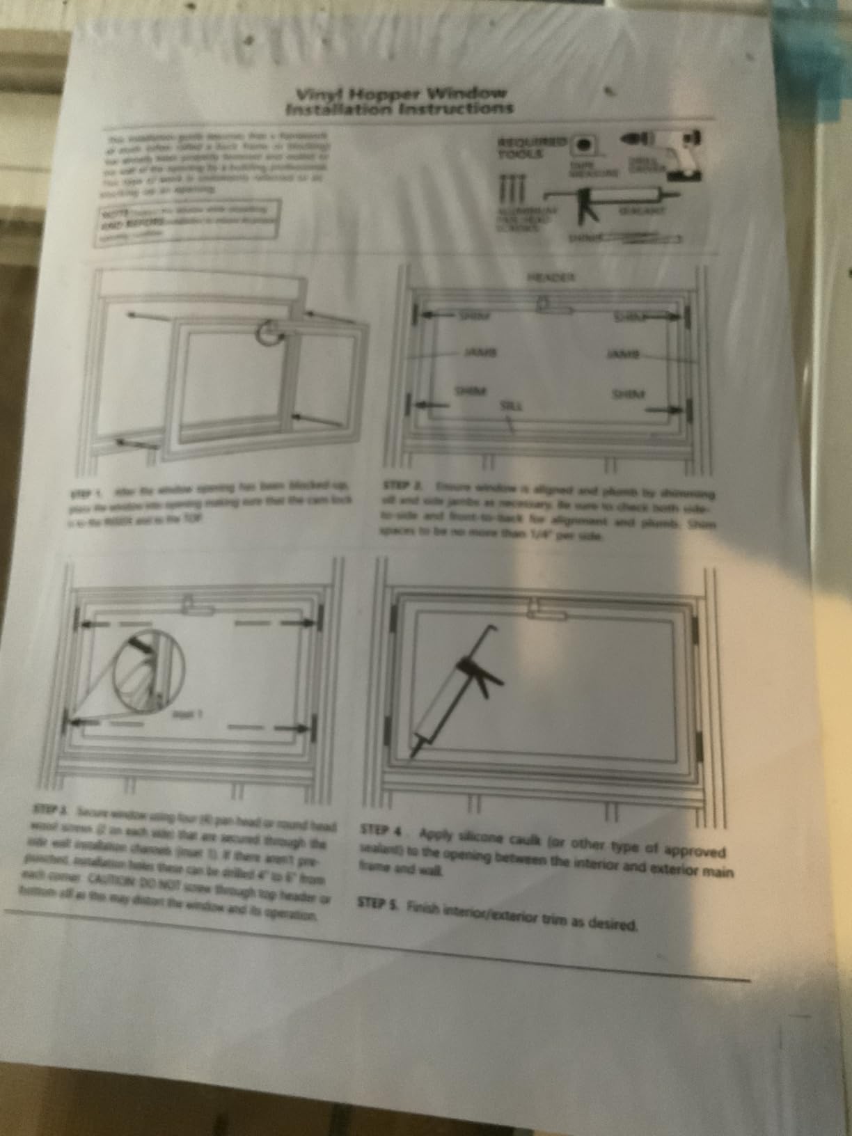 Vinyl Basement Hopper Window, Bathroom Window 32