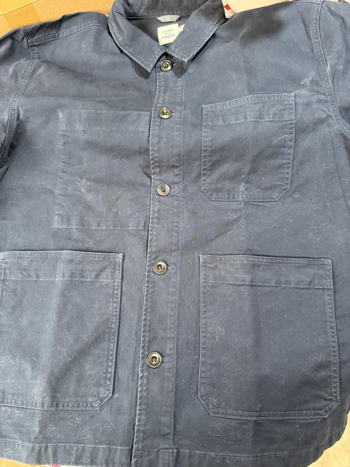 Huckberry Flint and Tinder Classic Chore Coat, Mens Lightweight Cotton Jacket customer photo 2