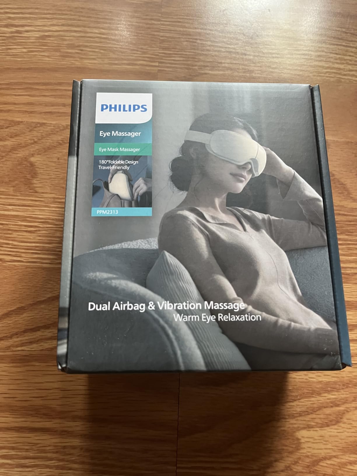 PHILIPS Eye Massager with Heat, Compression Mask Migraine Eye Strain Relief | Ideal gifts for women,men.Rechargeable eye mask for daily home use,office&travel,better sleep,relieves stress customer photo 2
