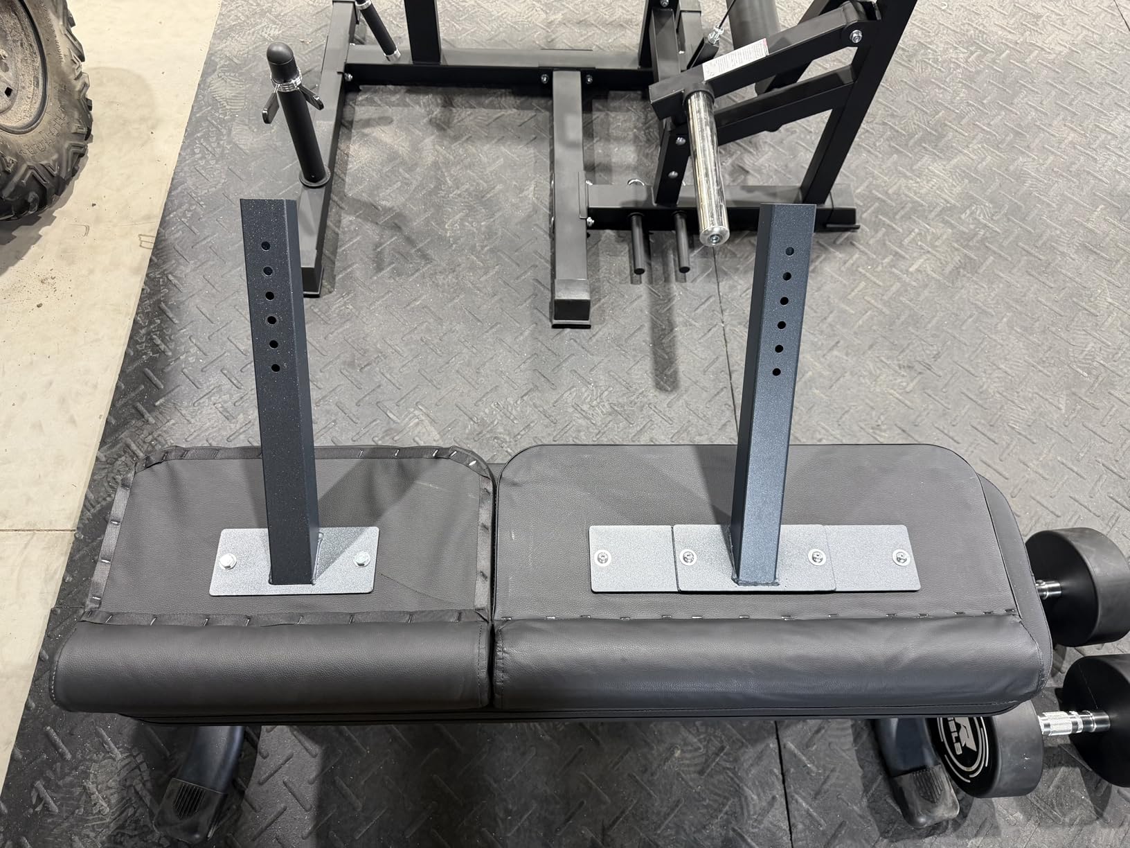 Preacher Curl Bench, Max Load 450 LBS Strength Training Bench Home Gym Bench Fitness Equipment, 6-Level Seated Barbell Dumbbell Bicep Curl Machine Weight Bench customer photo 2
