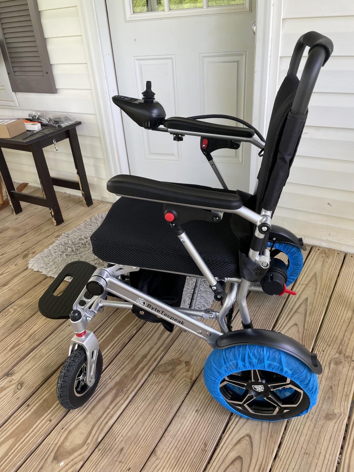 [2026 Upgrade] Electric Wheelchairs for Adults Foldable,Lightweight Motorized Wheelchairs for Seniors,Support 330 Lbs,15 Miles,Power Wheelchair for All-Terrain,500W Motor Wheelchair,Airline Approved customer photo 2