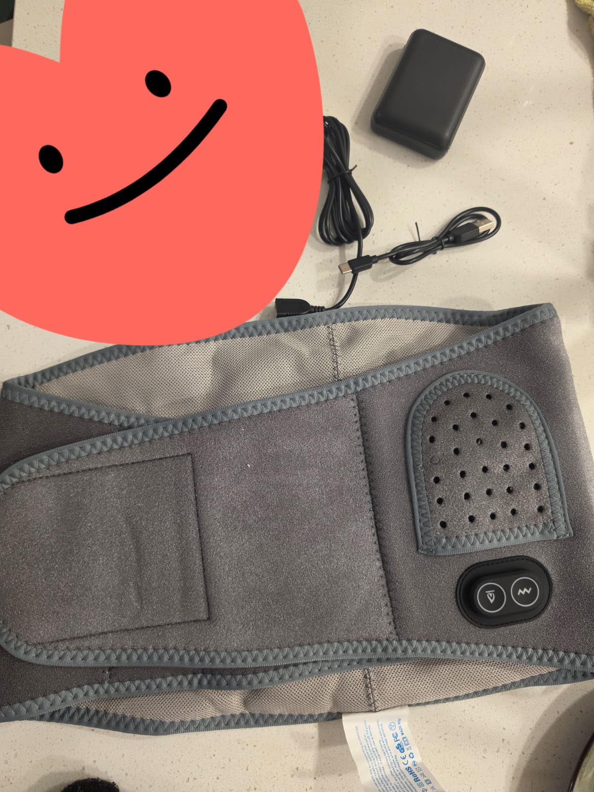 Wrap Around Heating Pad for Back Pain Relief & Period Cramps with Strap | 12
