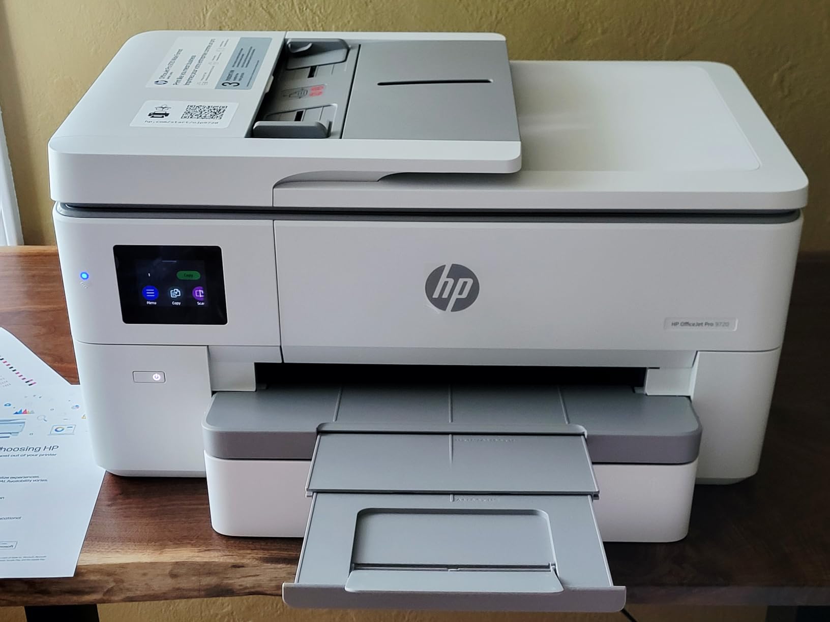 HP OfficeJet Pro 9720 Wide-Format Wireless All-in-One Color Inkjet Printer, Print, scan, Copy, fax up to 11x17, ADF, Duplex Printing Best-for-Office, 3 Month Trial of Instant Ink Included (C2XF9A) customer photo 1