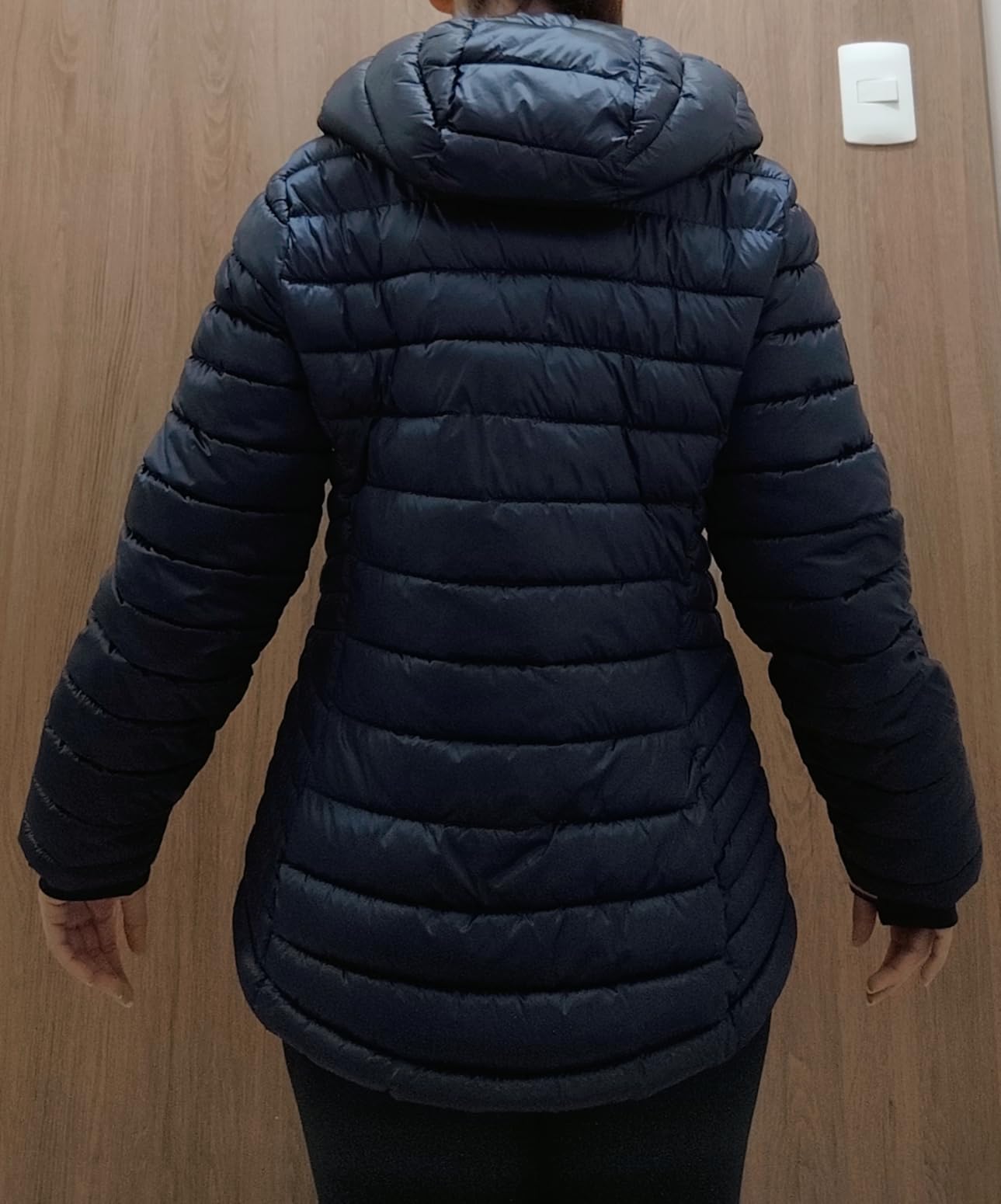 Women's Puffer Jacket, Lightweight Packable Jacket With Hood & Bag customer photo 2