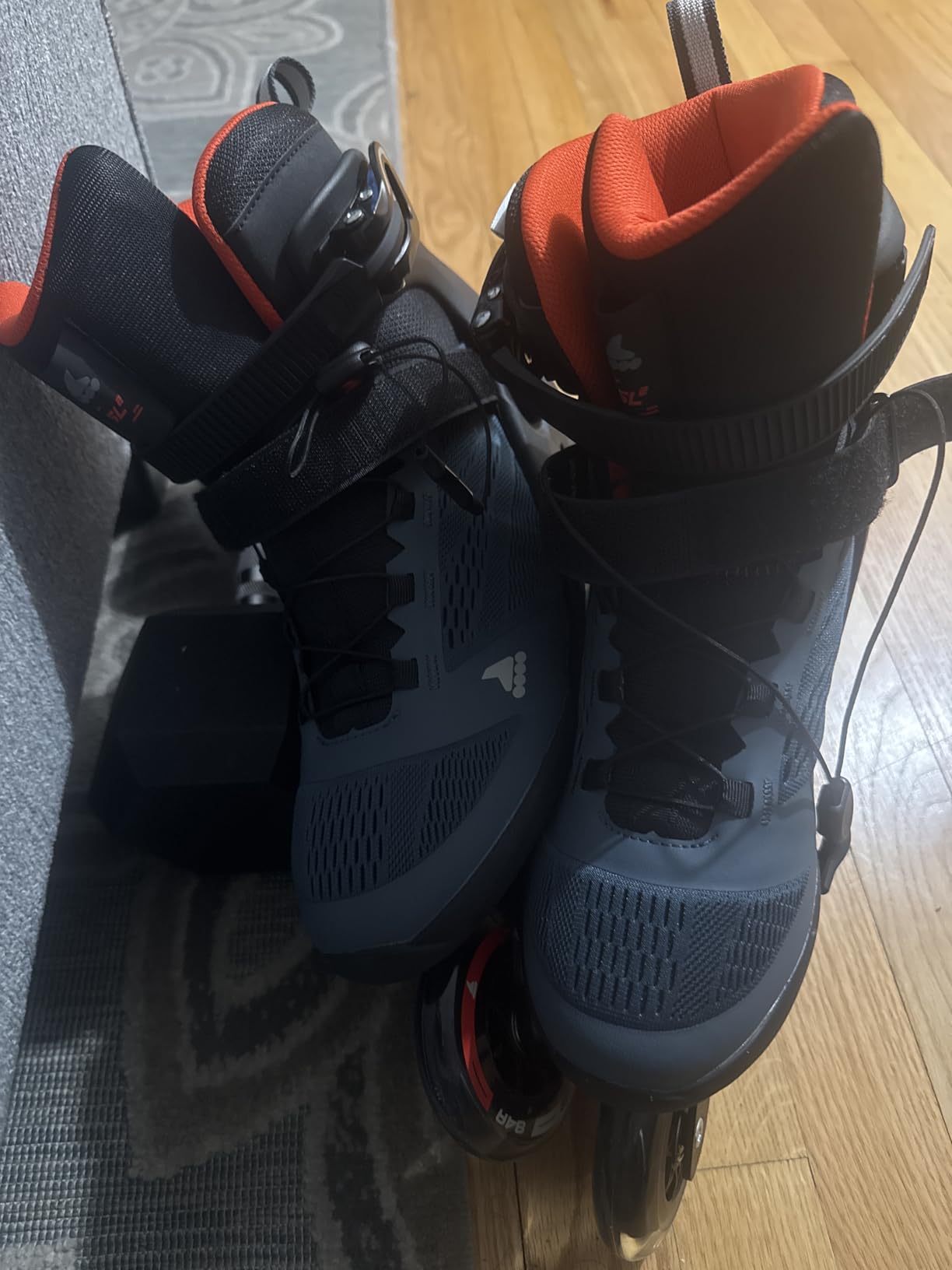Rollerblade Macroblade 90 Men's Adult Fitness Inline Skate, Orion Blue/Spicy Orange, Performance Inline Skates customer photo 2