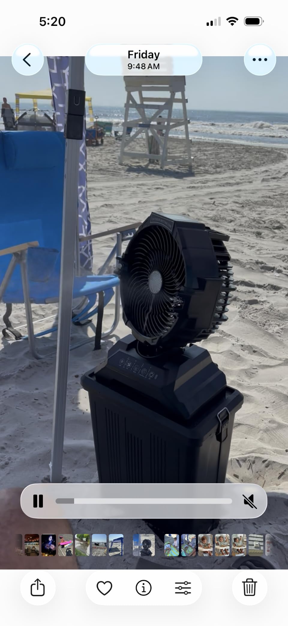 Portable Misting Fan for Outside, 70Hrs Camping Mister Fan, 15L Cooling Fan with Remote, Ice Fan with 4 Spray Speeds, 4 Misting Modes, 3 Light Modes for Garden/Camping/Party/Fishing customer photo 2